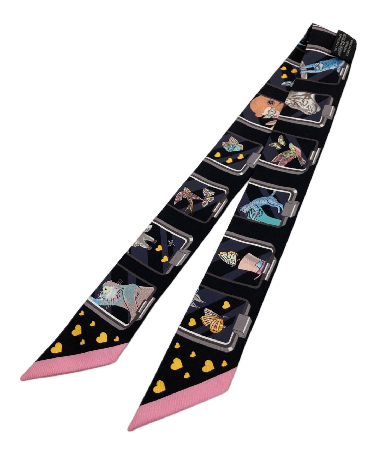 [Pre-owned] HERMES Twilly silk scarf HERMES STORY