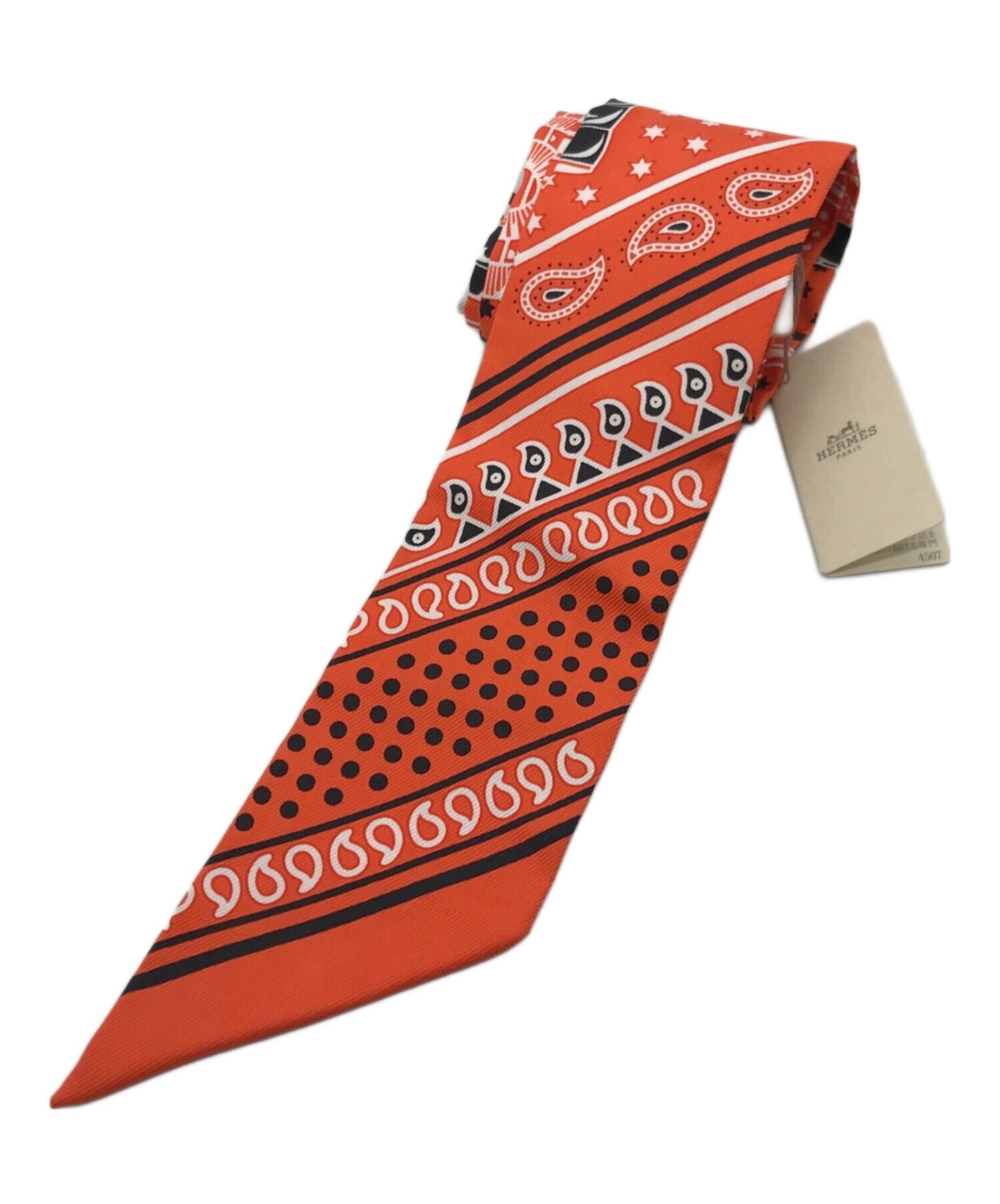 [Pre-owned] HERMES Twirly silk scarf EPERON D'OR