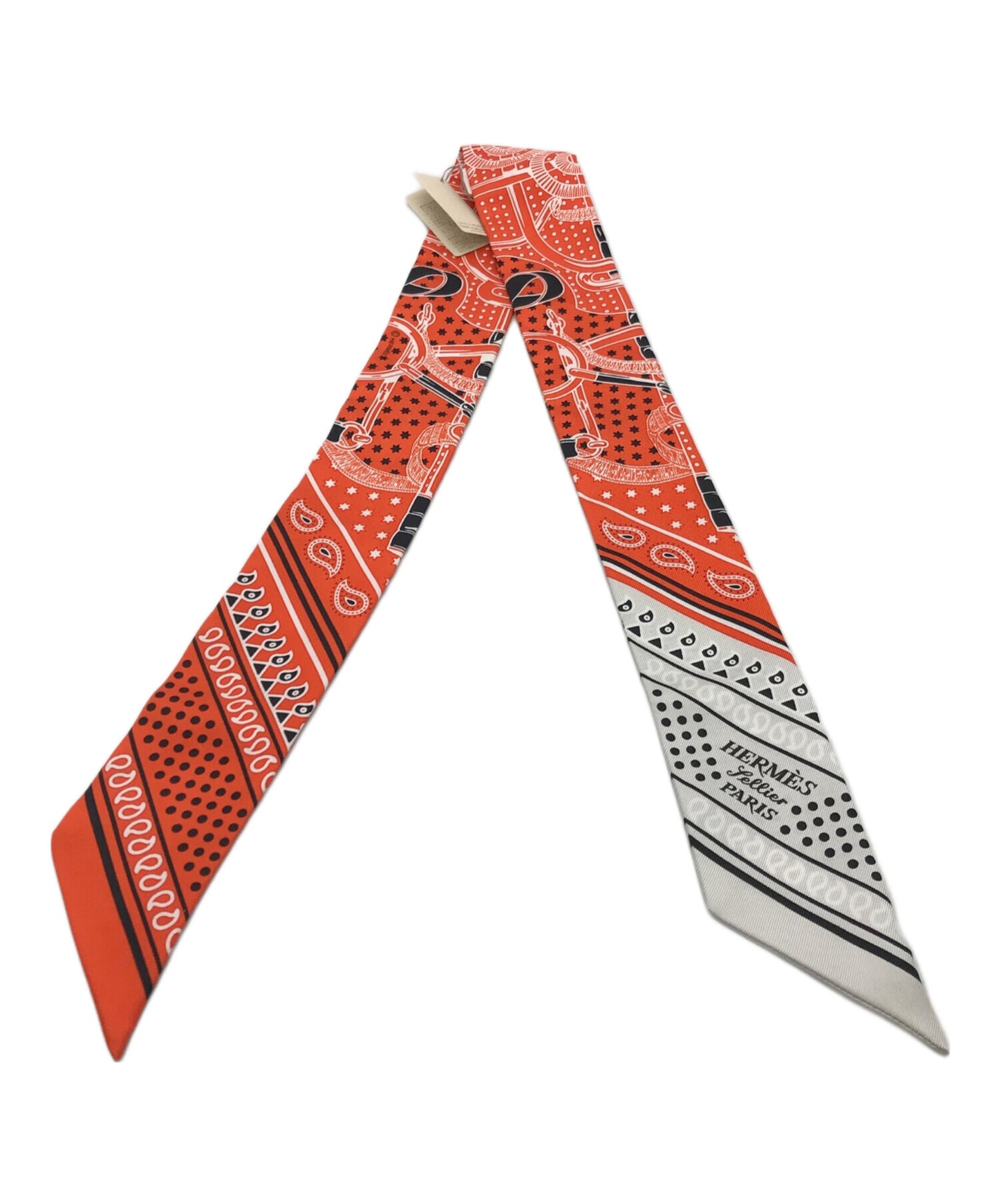 [Pre-owned] HERMES Twirly silk scarf EPERON D'OR