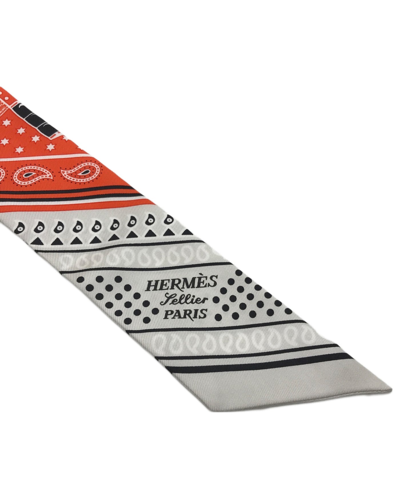 [Pre-owned] HERMES Twirly silk scarf EPERON D'OR