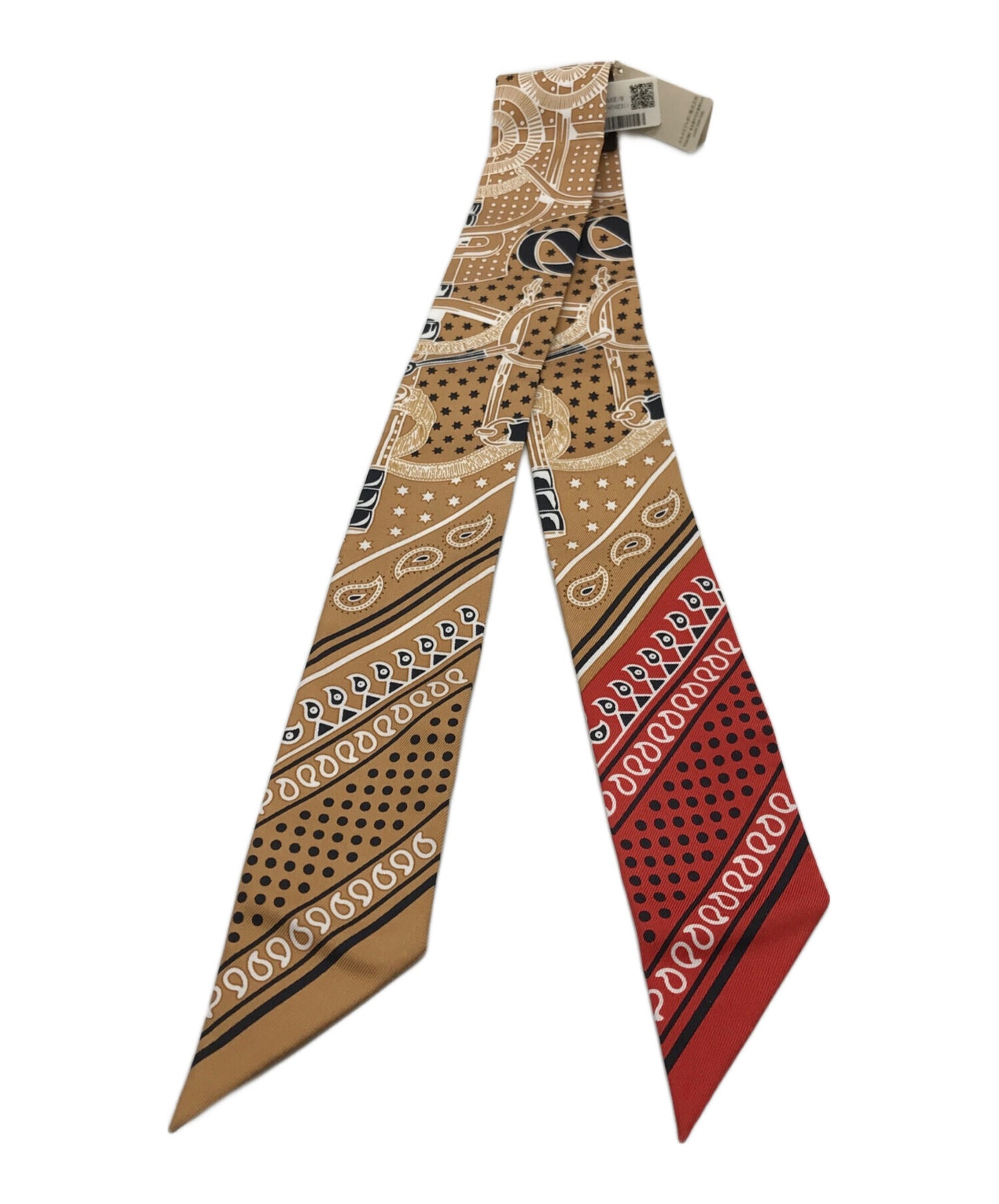 [Pre-owned] HERMES Twirly silk scarf EPERON D'OR