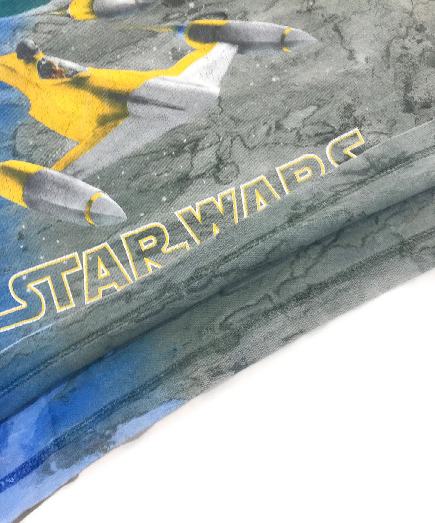 [Pre-owned] STAR WARS Movie T-shirt Starfighter Tie-dye 90s