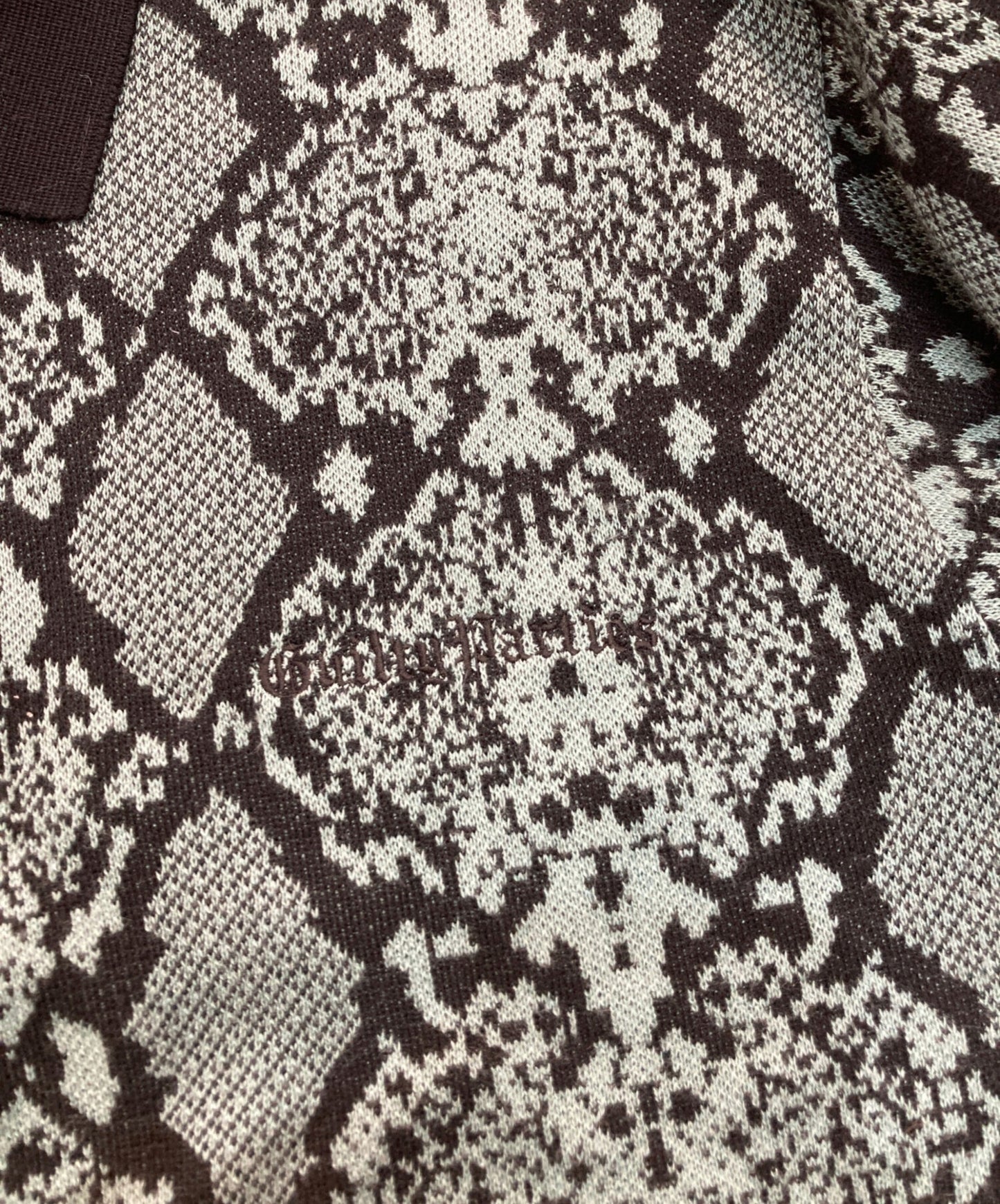 [Pre-owned] WACKO MARIA PYTHON KNIT POLO SHIRT 23FW