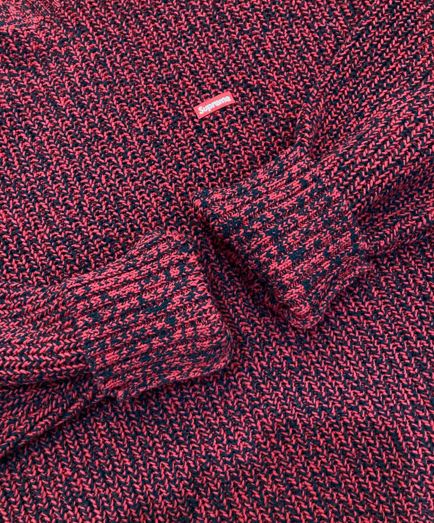 [Pre-owned] SUPREME Melange Rib Knit Sweater 21AW