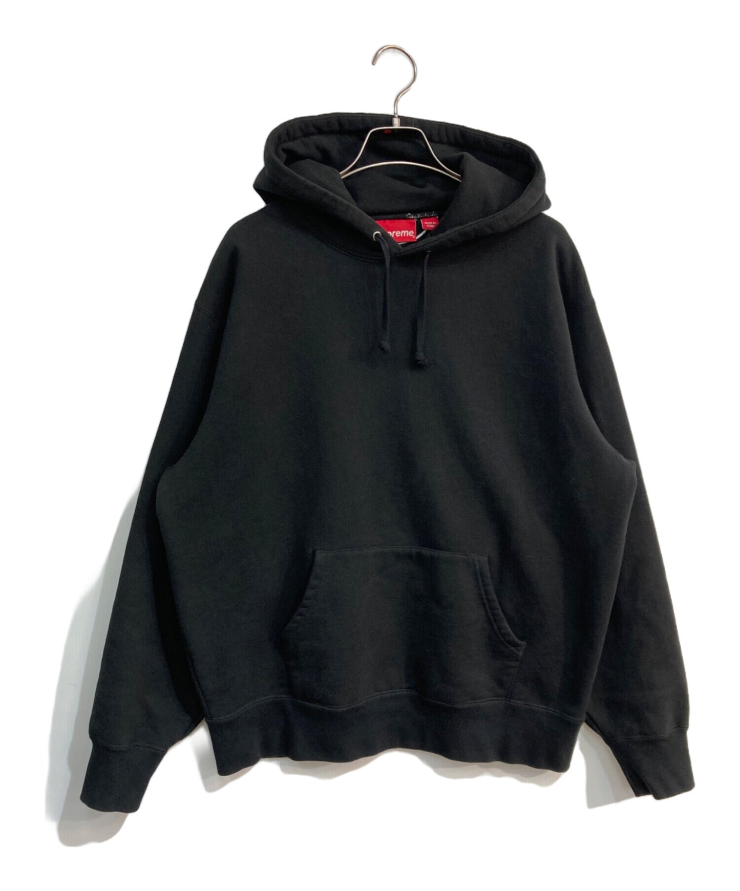 [Pre-owned] SUPREME satin applique hooded sweatshirt 23AW