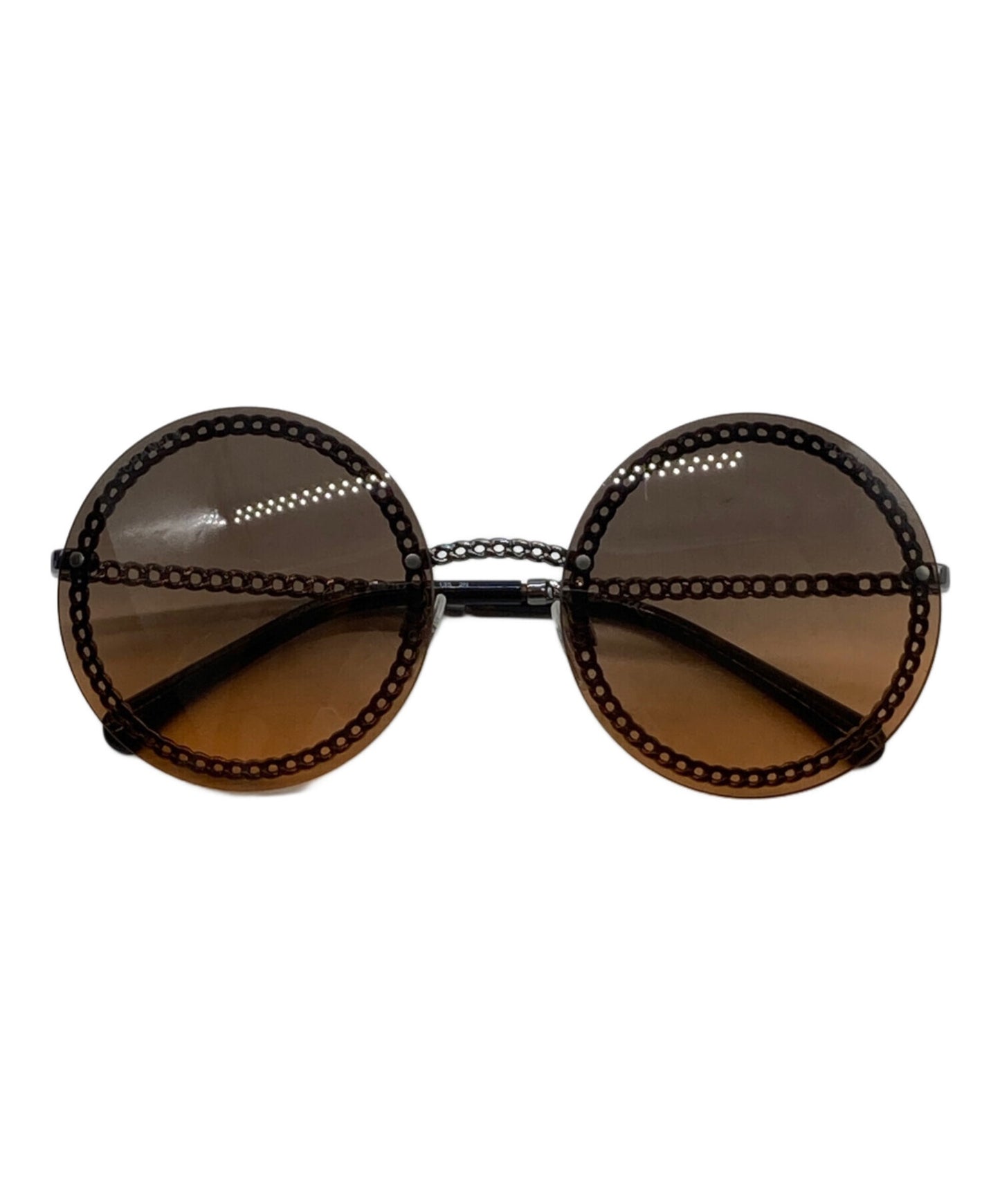 [Pre-owned] CHANEL Sunglasses with coco mark chain 4245
