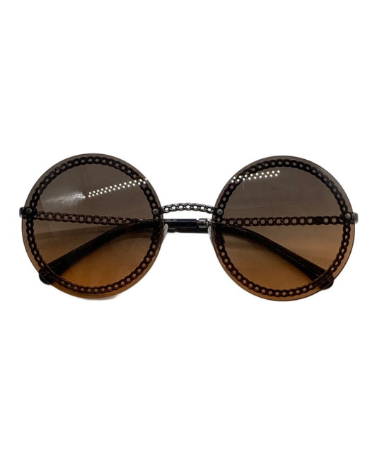 [Pre-owned] CHANEL Sunglasses with coco mark chain 4245
