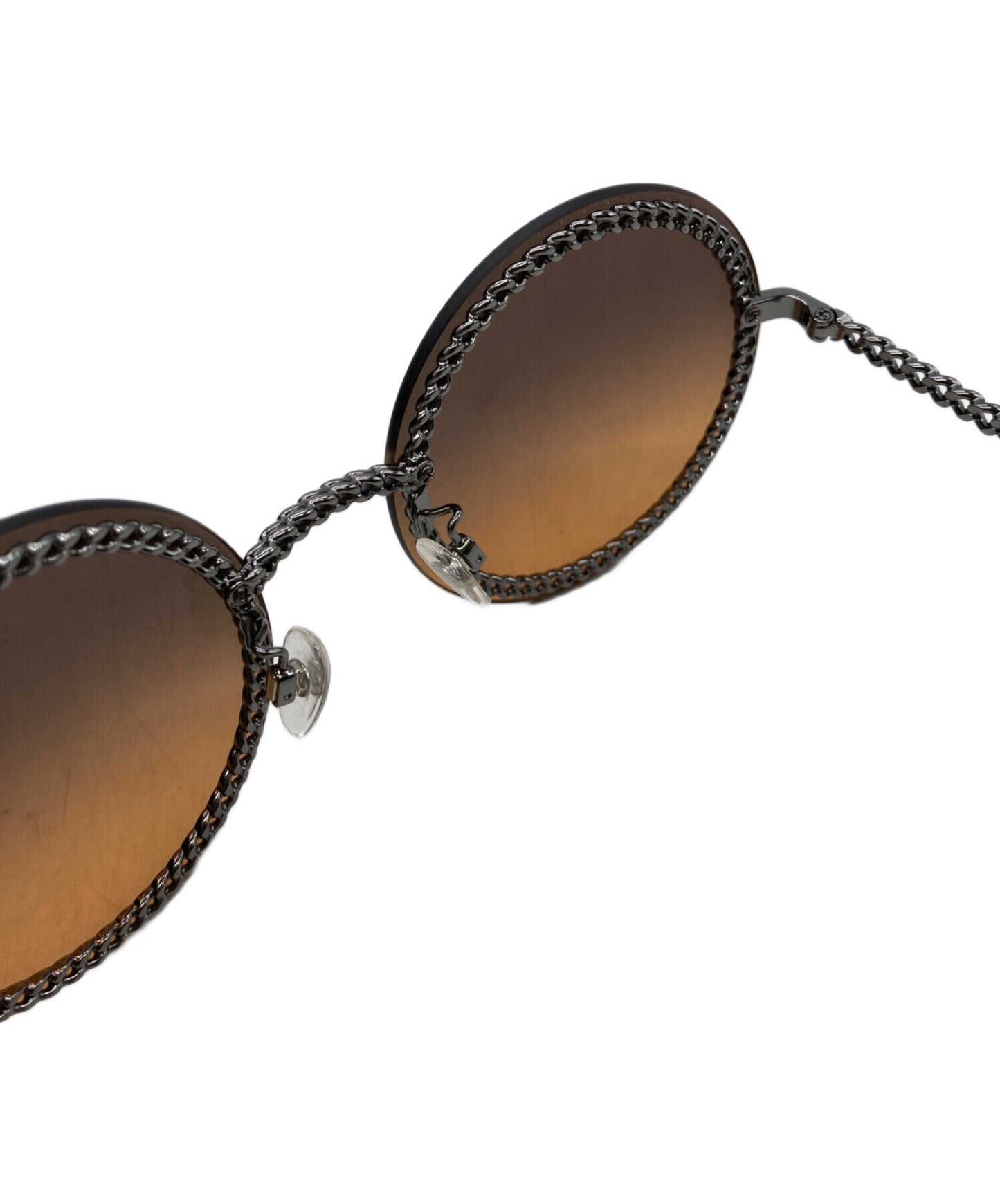 [Pre-owned] CHANEL Sunglasses with coco mark chain 4245