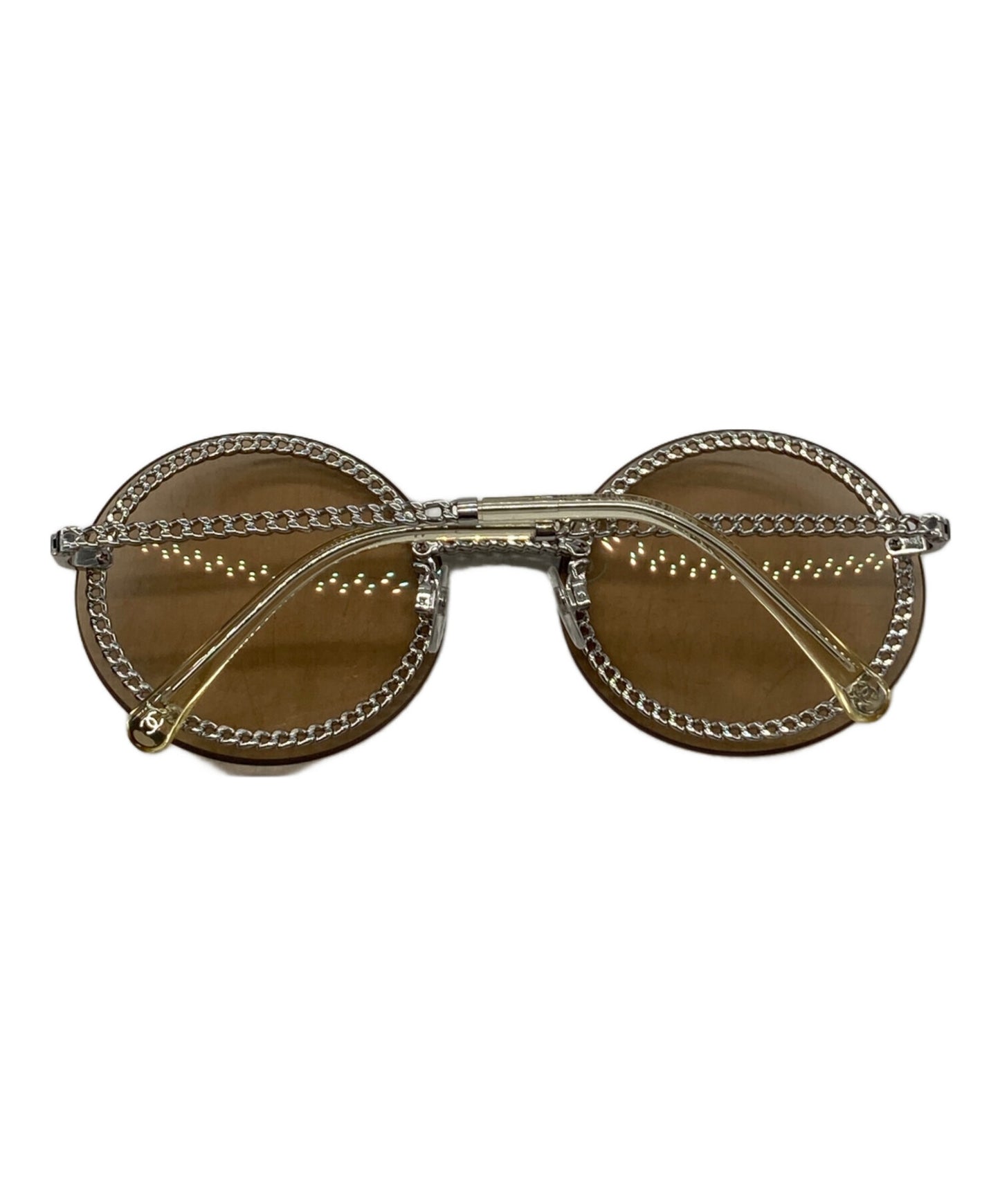 [Pre-owned] CHANEL Sunglasses with coco mark chain 4245