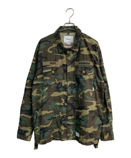 [Pre-owned] WTAPS BUDS RIPSTOP L/S CAMO 202BRRID 202BRRID