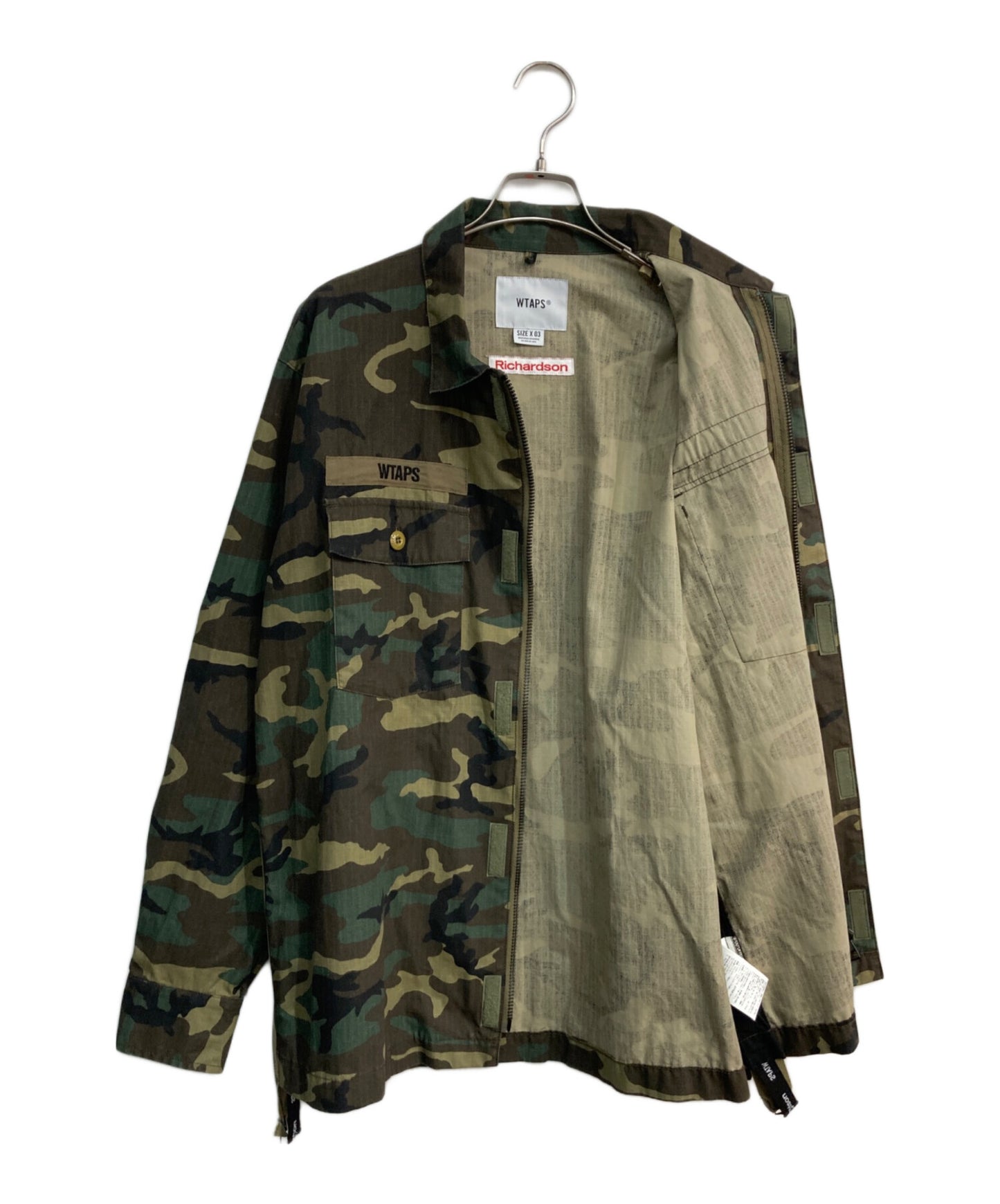 [Pre-owned] WTAPS BUDS RIPSTOP L/S CAMO 202BRRID 202BRRID