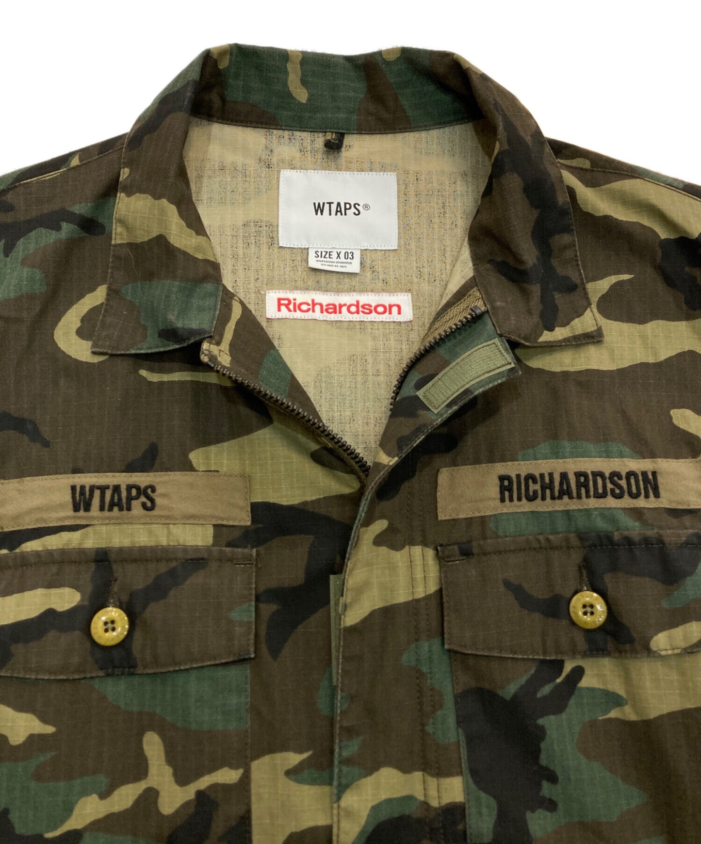 [Pre-owned] WTAPS BUDS RIPSTOP L/S CAMO 202BRRID 202BRRID