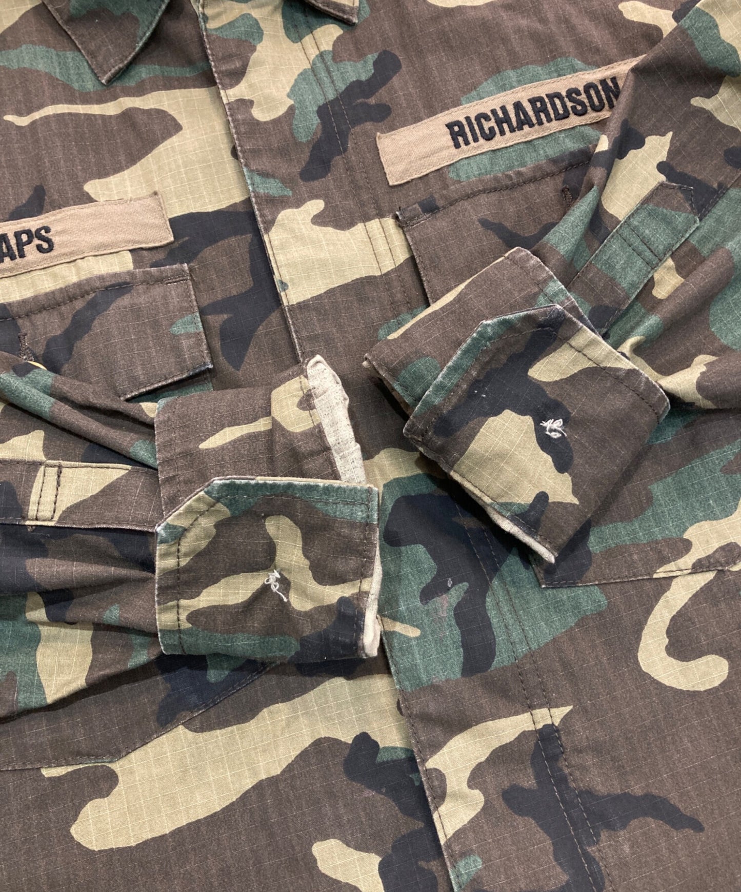 [Pre-owned] WTAPS BUDS RIPSTOP L/S CAMO 202BRRID 202BRRID