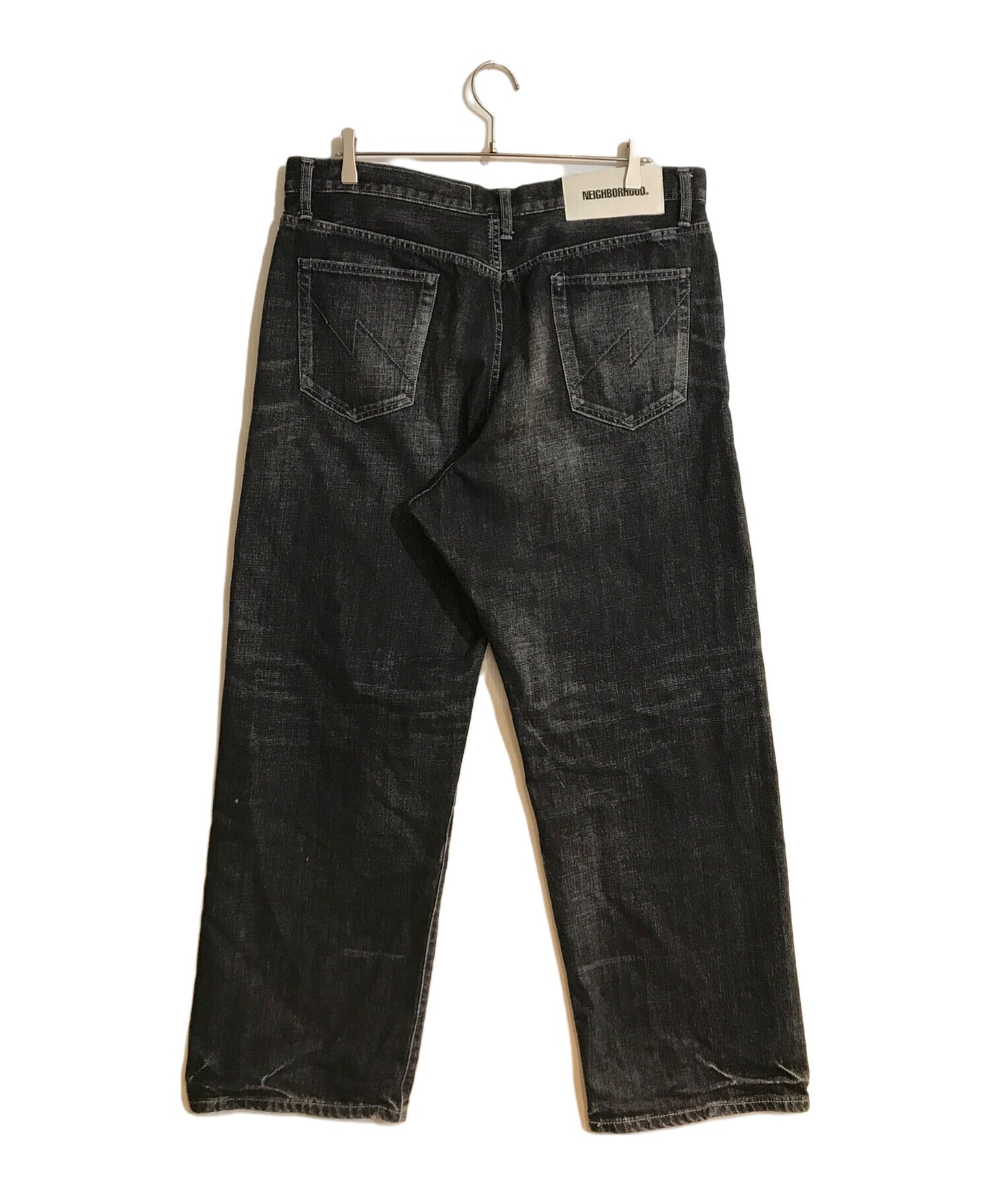[Pre-owned] NEIGHBORHOOD WASHED DENIM DP WIDE PANTS 241XBNH-PTM04