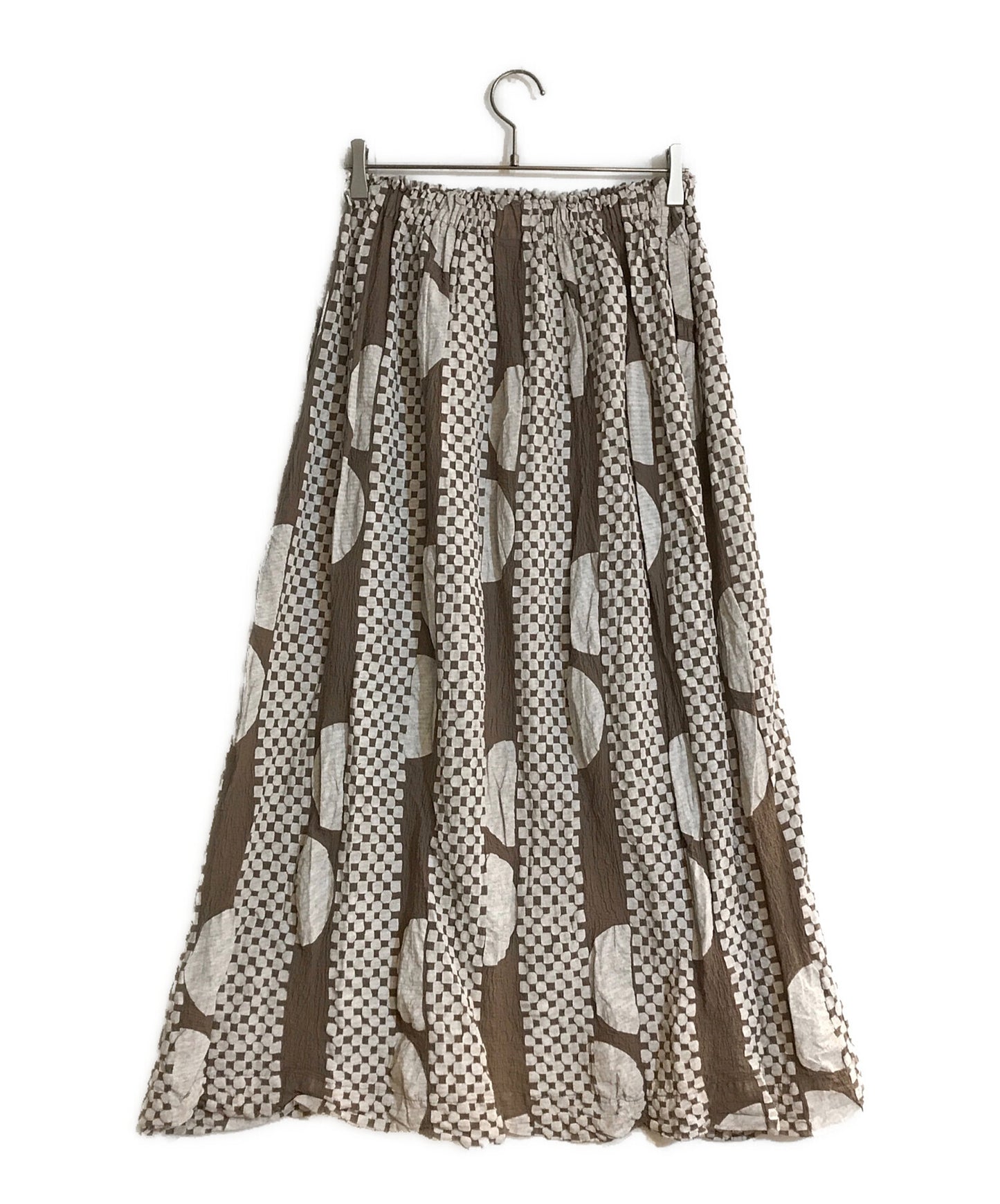 [Pre-owned] me ISSEY MIYAKE Dot and check wrinkled skirt MI92FG603