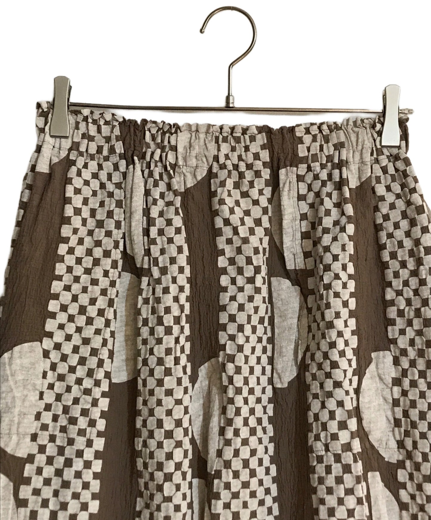 [Pre-owned] me ISSEY MIYAKE Dot and check wrinkled skirt MI92FG603