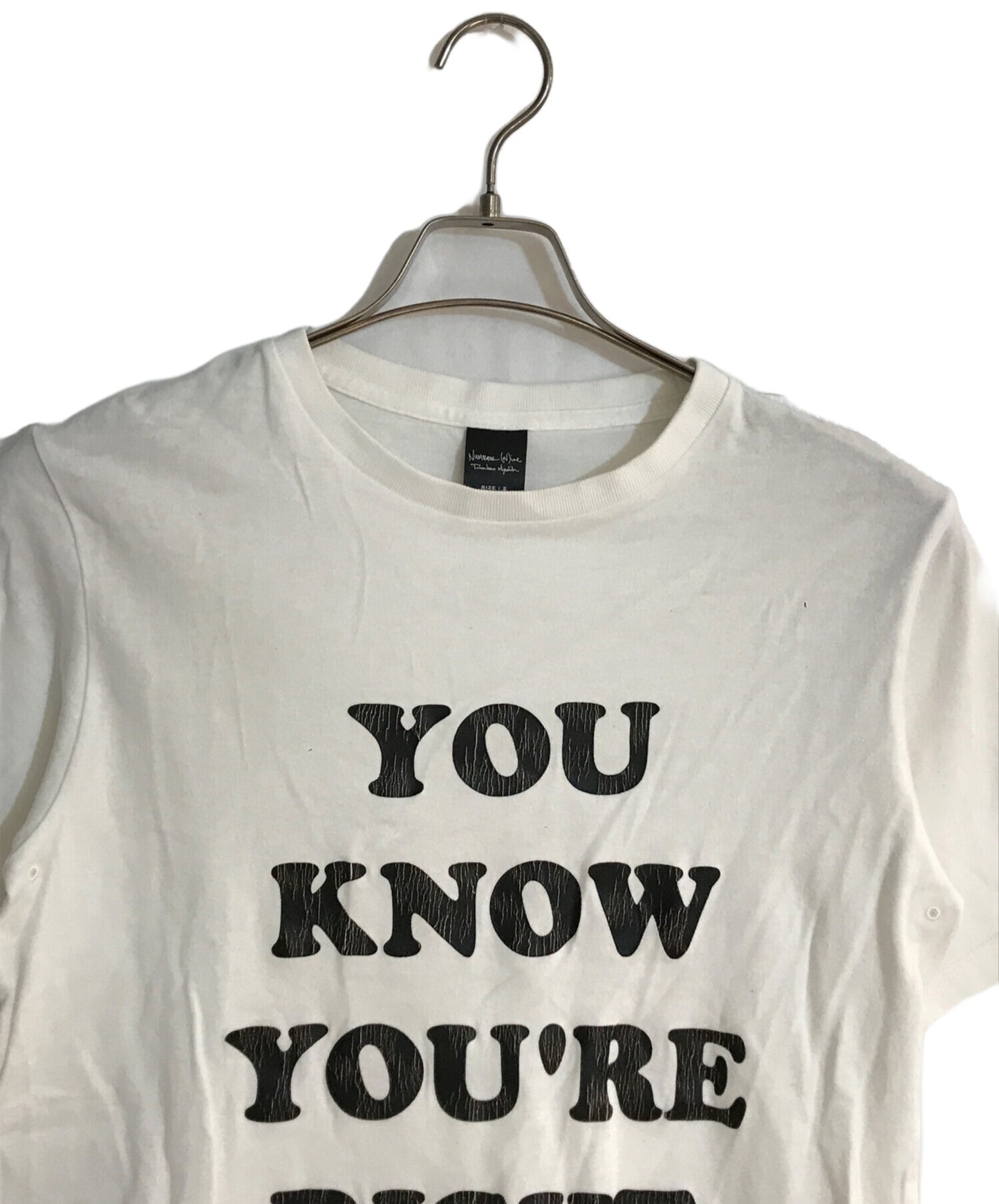 [Pre-owned] NUMBER (N)INE YOU KNOW YOU'RE RIGHT T-shirt