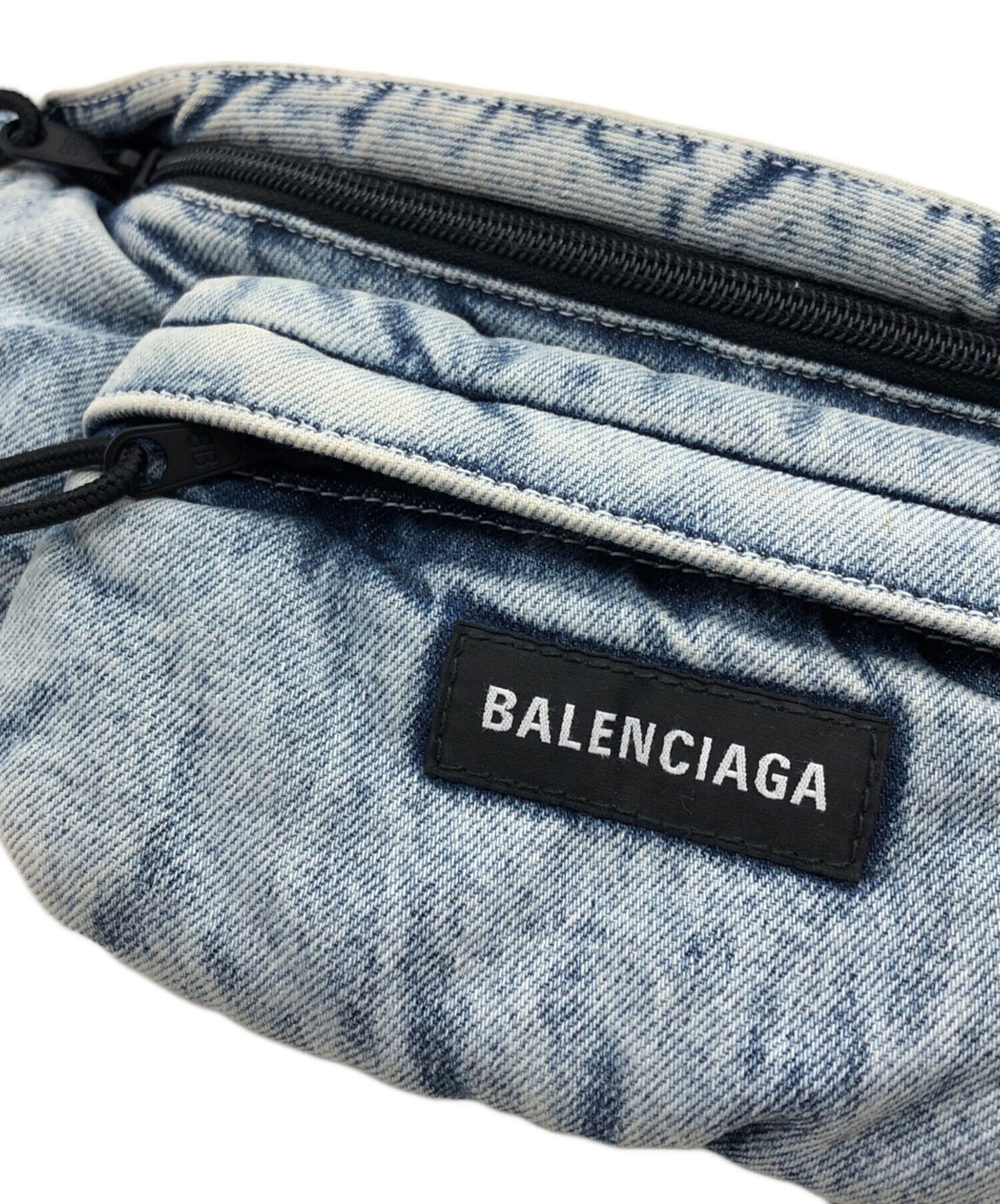 [Pre-owned] BALENCIAGA EXPLORER Denim Belt Bag 755803