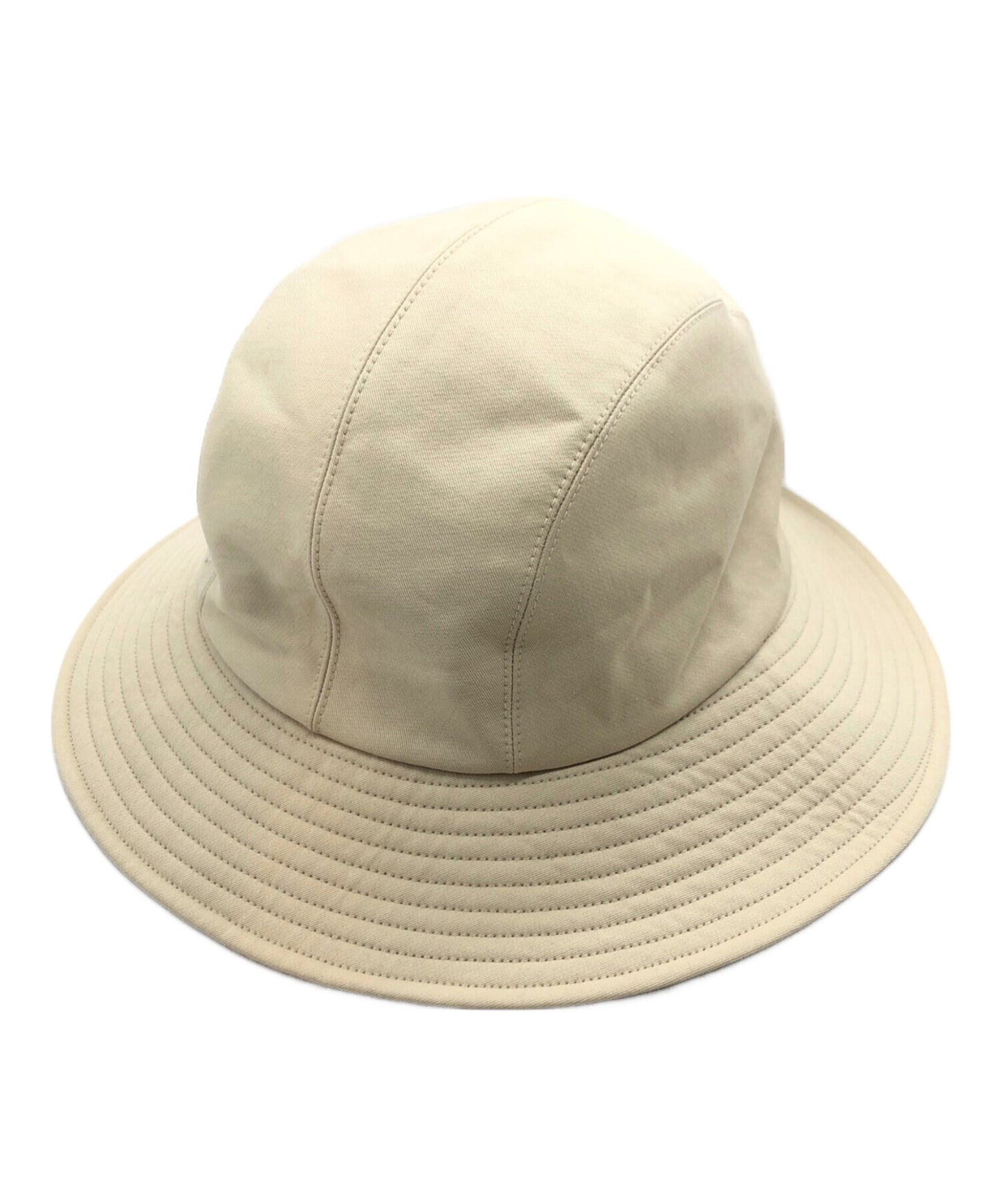 [Pre-owned] HERMES One Point Logo Reversible Wool Cotton Hat