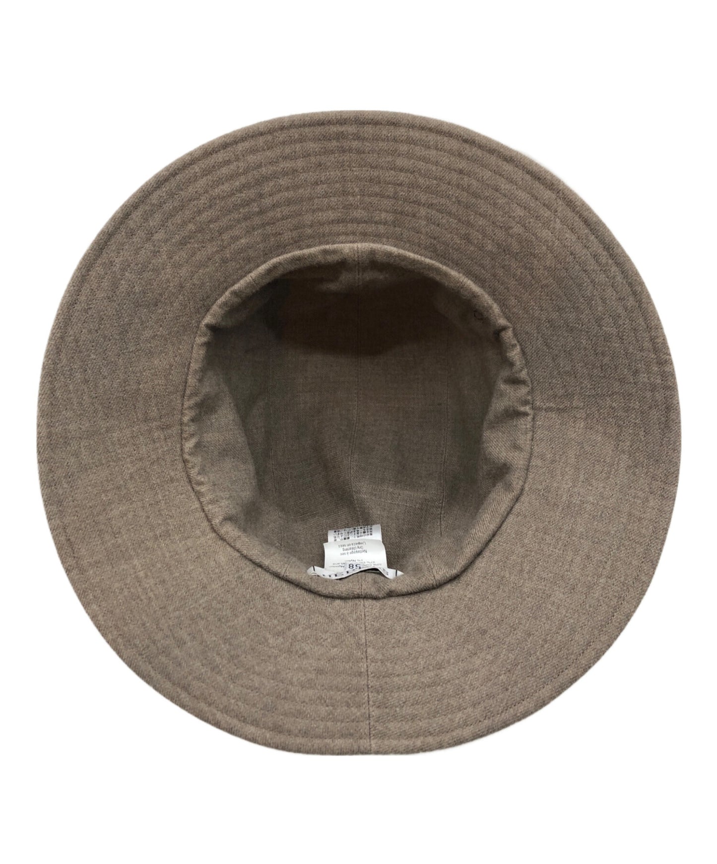 [Pre-owned] HERMES One Point Logo Reversible Wool Cotton Hat