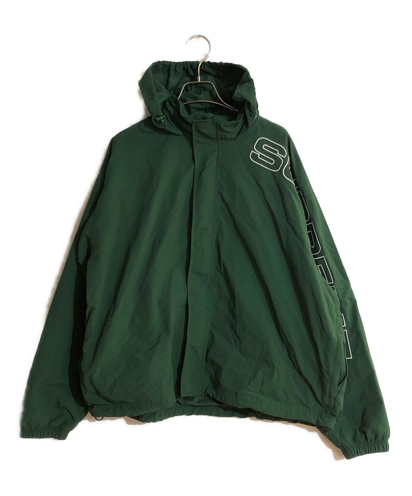 [Pre-owned] SUPREME 24FW SPELLOUT EMBROIDERED TRACK JACKET