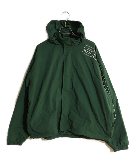 [Pre-owned] SUPREME 24FW SPELLOUT EMBROIDERED TRACK JACKET