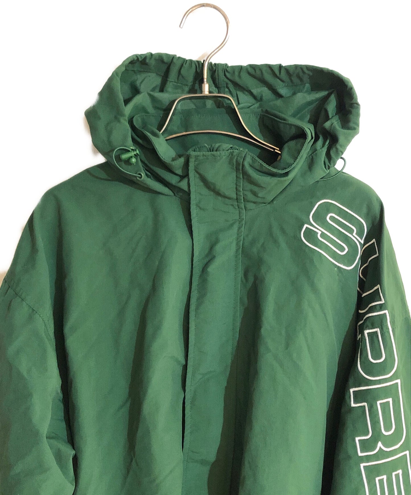 [Pre-owned] SUPREME 24FW SPELLOUT EMBROIDERED TRACK JACKET