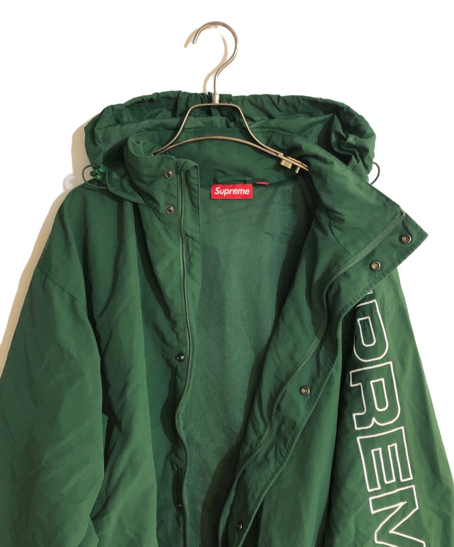 [Pre-owned] SUPREME 24FW SPELLOUT EMBROIDERED TRACK JACKET