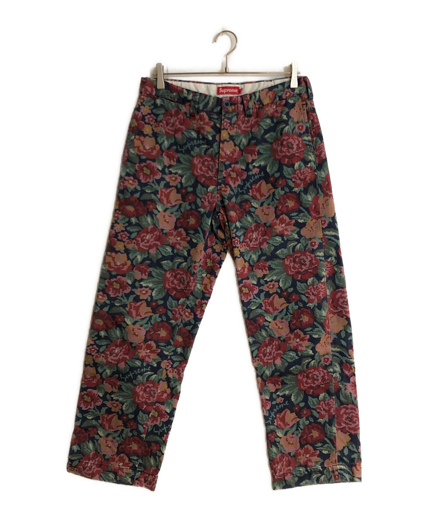 [Pre-owned] SUPREME 20AW PIN UP CHINO PANT DIGI FLORAL/20AW Pin Up Chino Pant Digital Floral