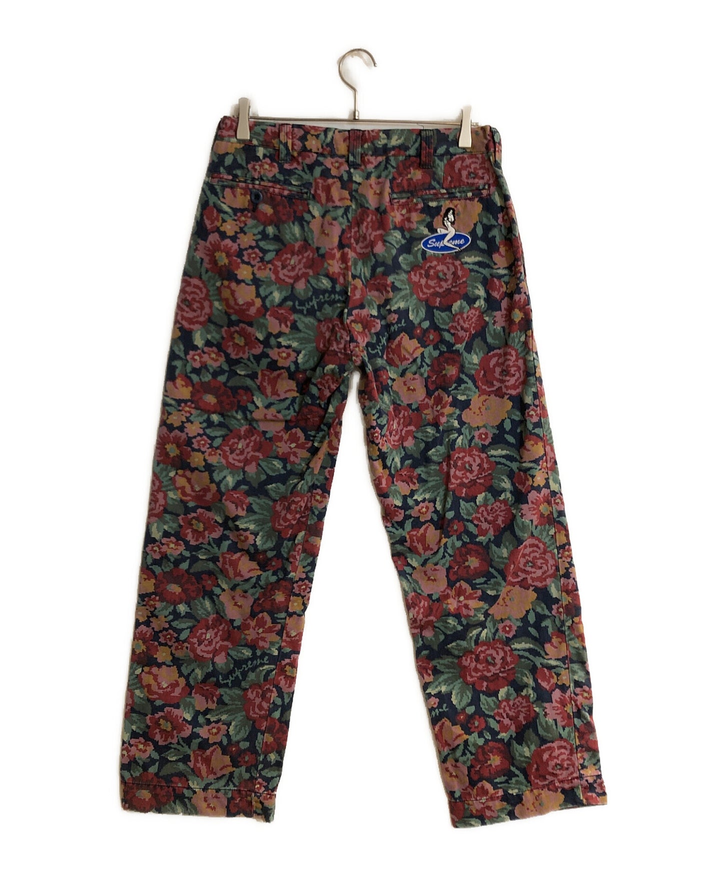 [Pre-owned] SUPREME 20AW PIN UP CHINO PANT DIGI FLORAL/20AW Pin Up Chino Pant Digital Floral