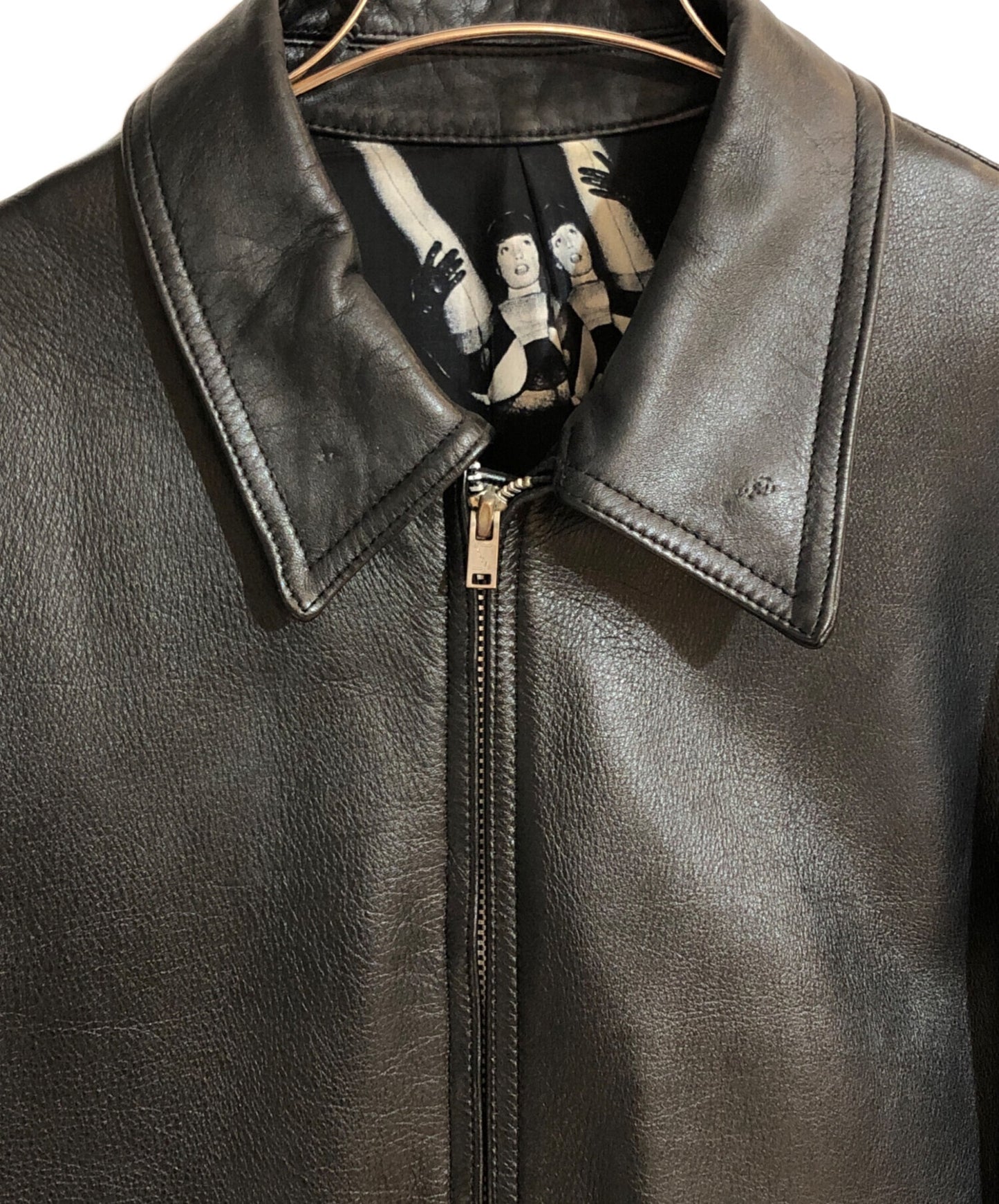 [Pre-owned] WACKO MARIA Porn Lined Leather Jacket