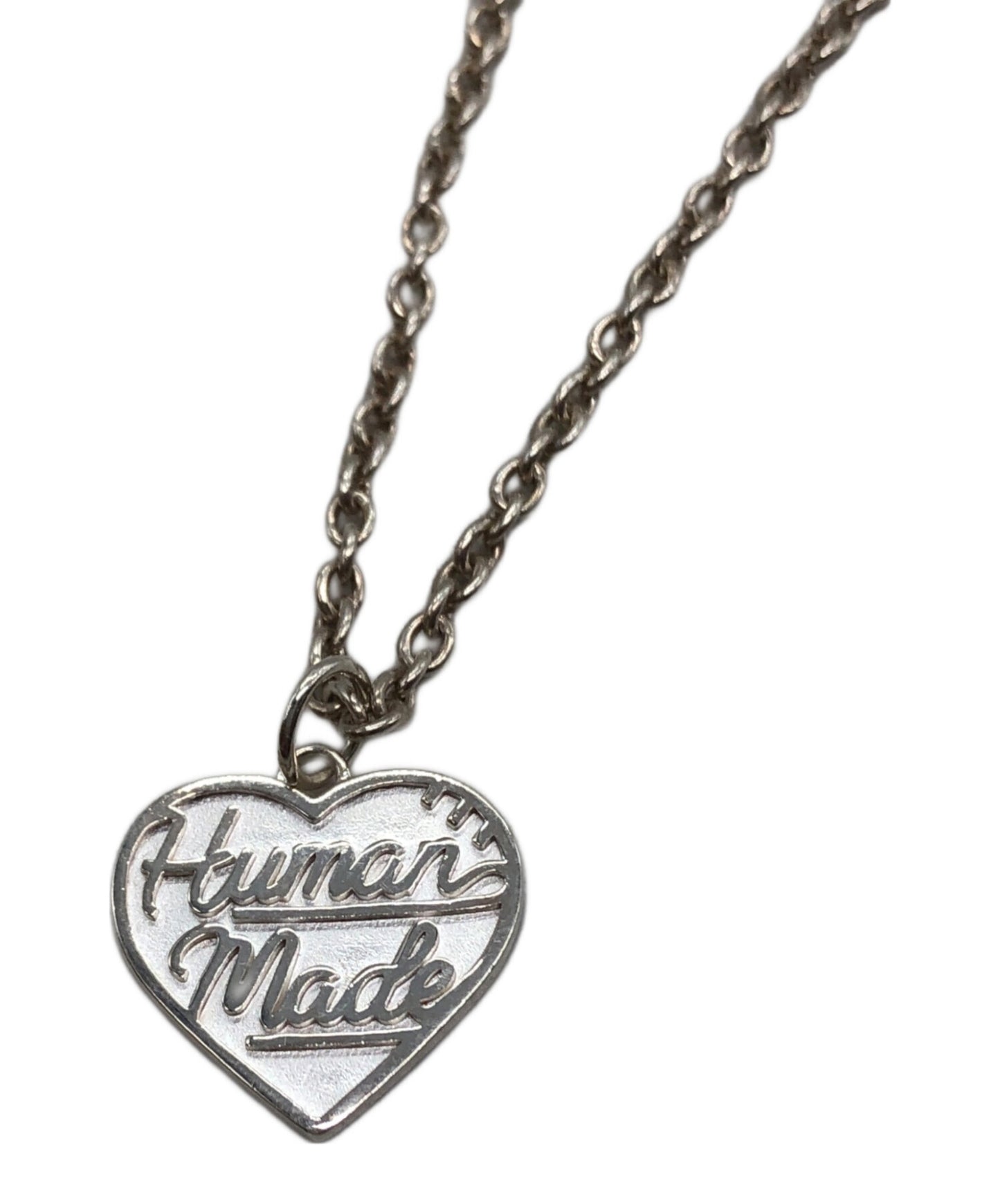 [Pre-owned] HUMAN MADE HEART SILVER NECKLACE
