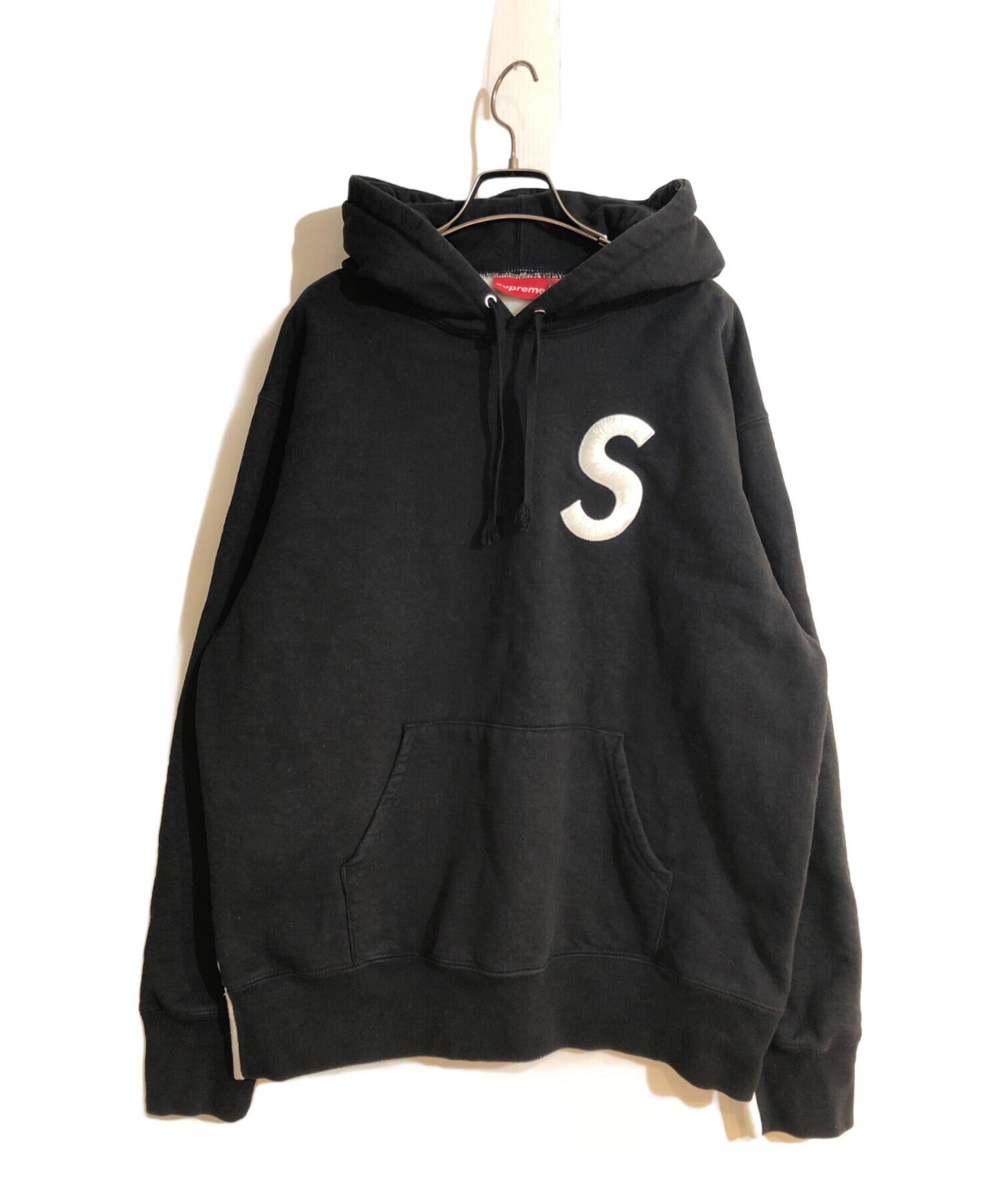 [Pre-owned] SUPREME S Logo Split Hooded Sweatshirt/S Logo Pullover Hoodie