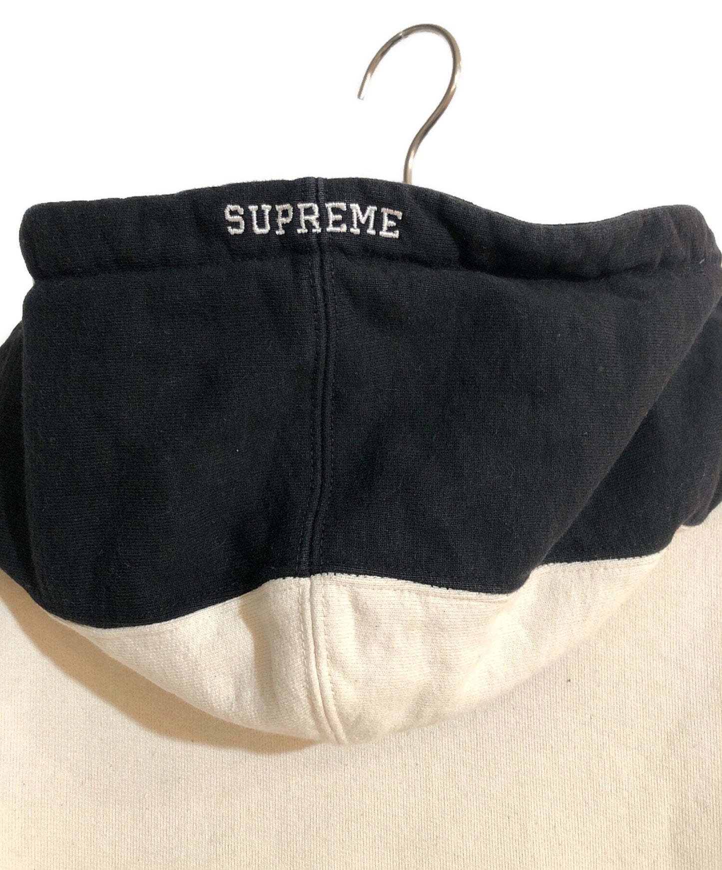 [Pre-owned] SUPREME S Logo Split Hooded Sweatshirt/S Logo Pullover Hoodie