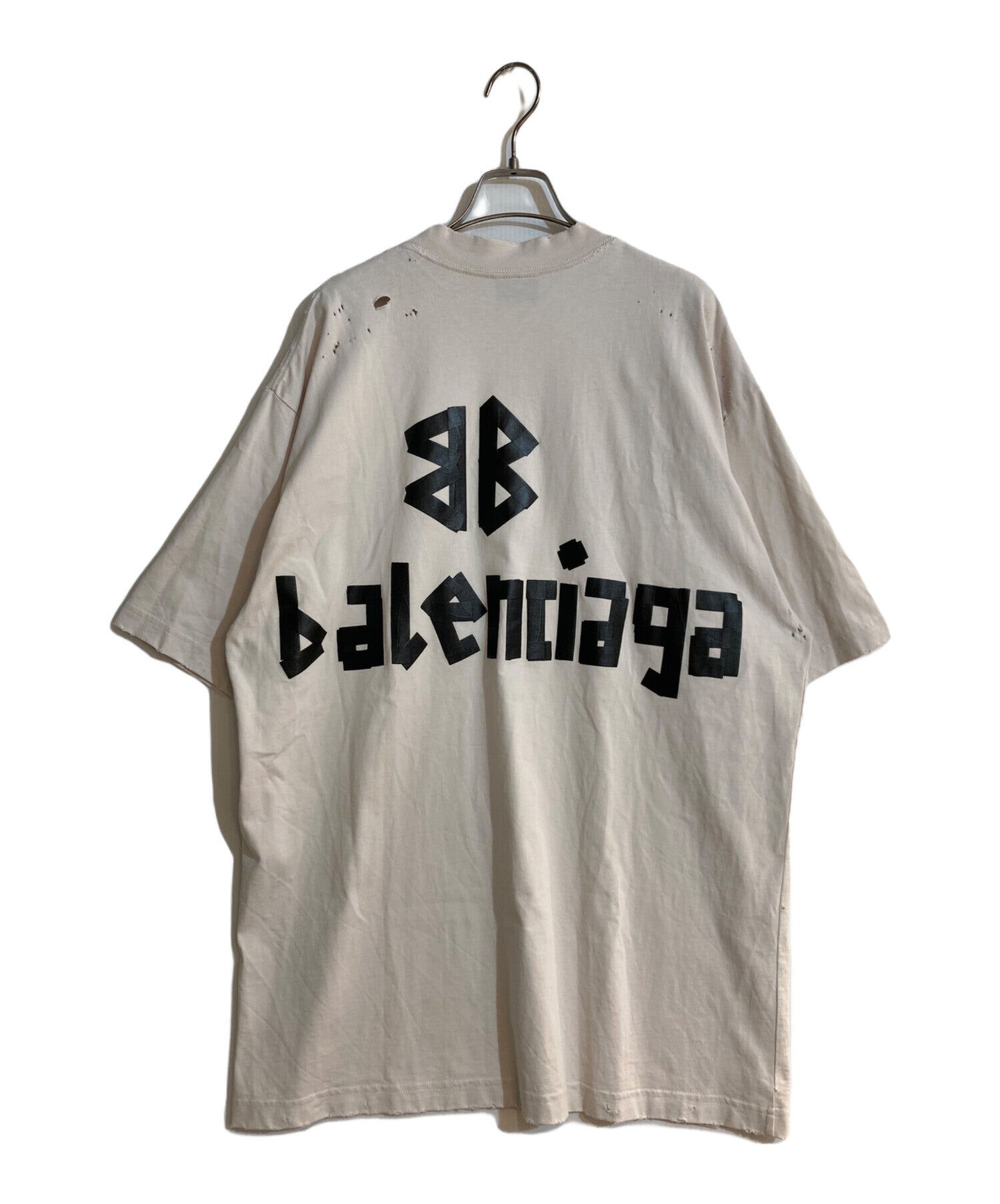 Pre-owned] BALENCIAGA Tape Type T-shirt, medium fit 739784 TQVQ8
