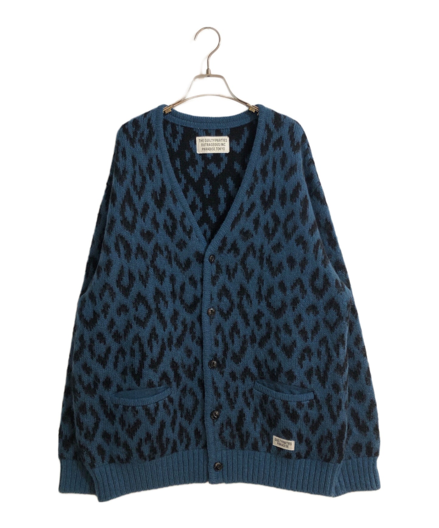 [Pre-owned] WACKO MARIA LEOPARD HEAVY MOHAIR CARDIGAN