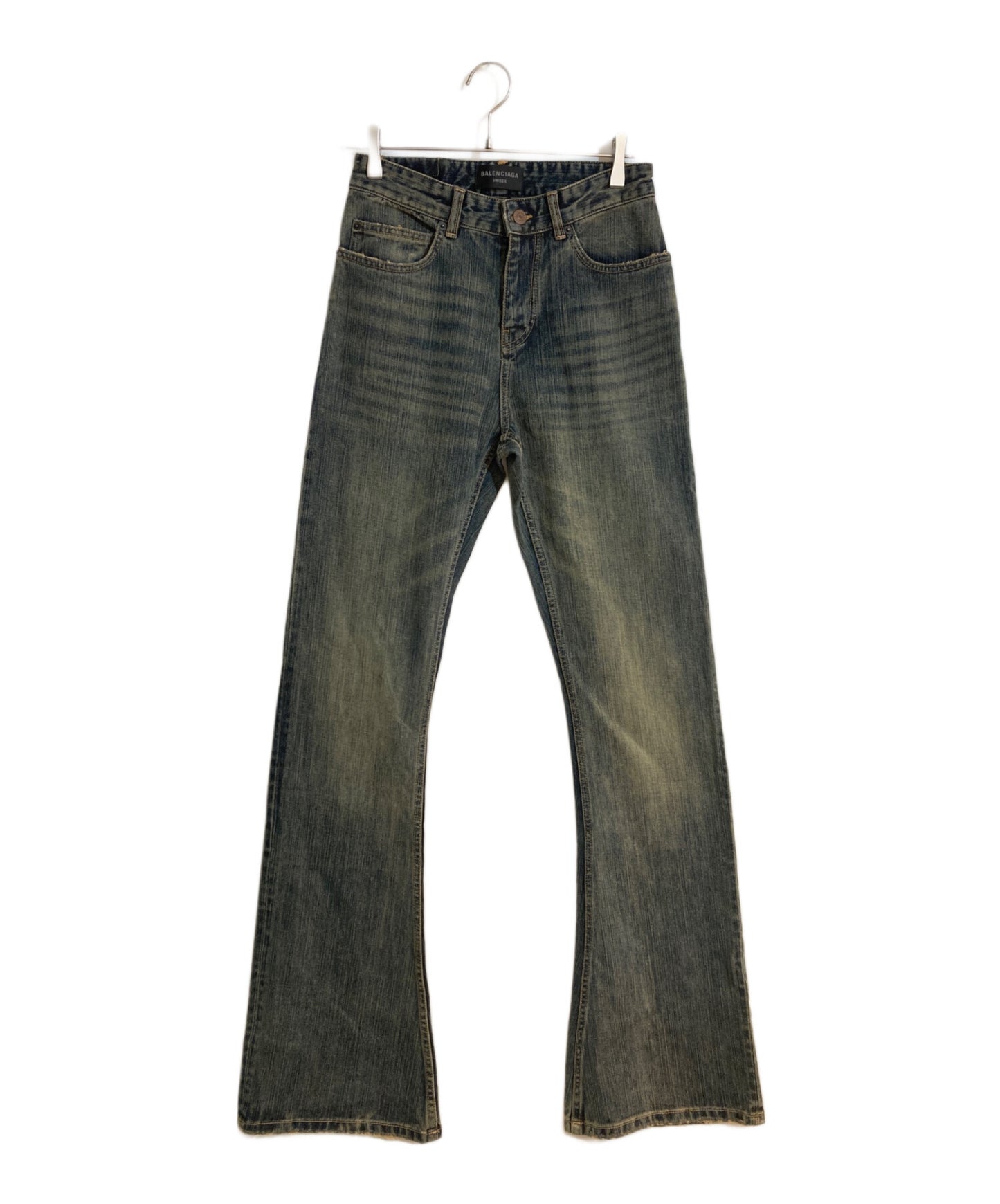 [Pre-owned] BALENCIAGA Mid-Waisted Bootcut Jeans 751089 TNW65