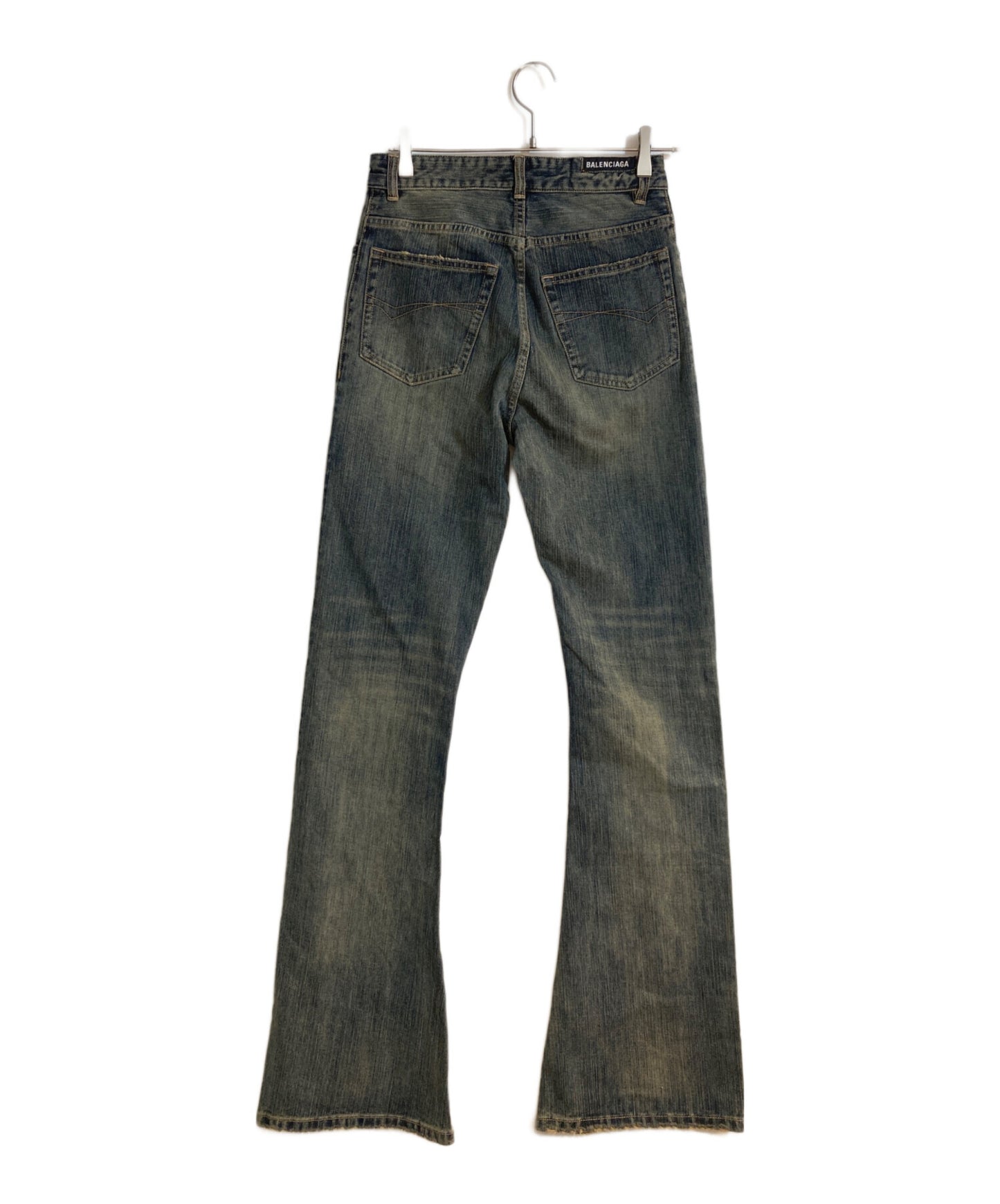 [Pre-owned] BALENCIAGA Mid-Waisted Bootcut Jeans 751089 TNW65
