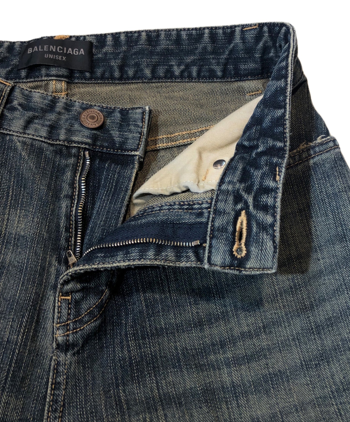 [Pre-owned] BALENCIAGA Mid-Waisted Bootcut Jeans 751089 TNW65