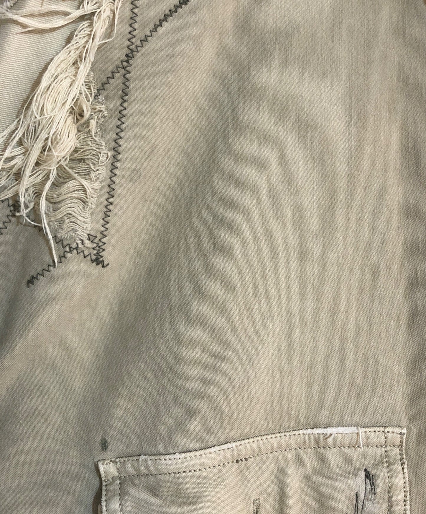 [Pre-owned] VISVIM grand river L/S crash khaki/grand river long sleeve crash shirt 0120205011009