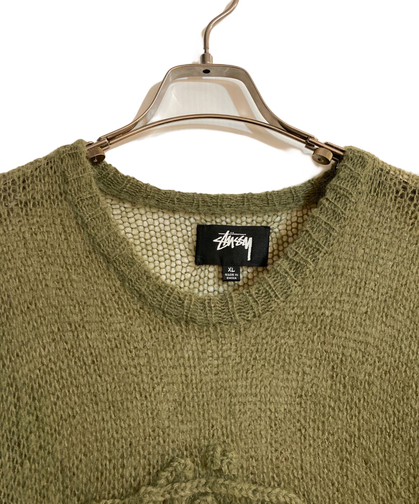 [Pre-owned] stussy Loose Knit Logo Sweater