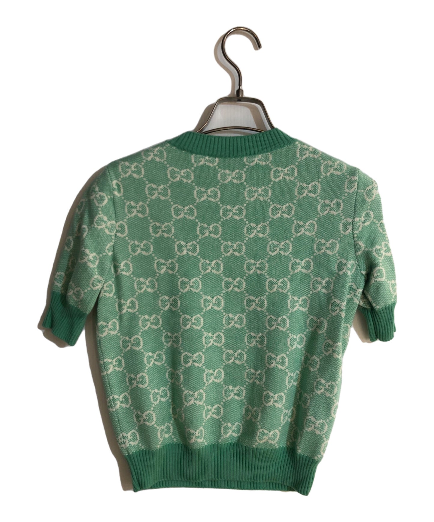 [Pre-owned] GUCCI GG Jacquard Short-Sleeved Knit 629456 XKBHQ