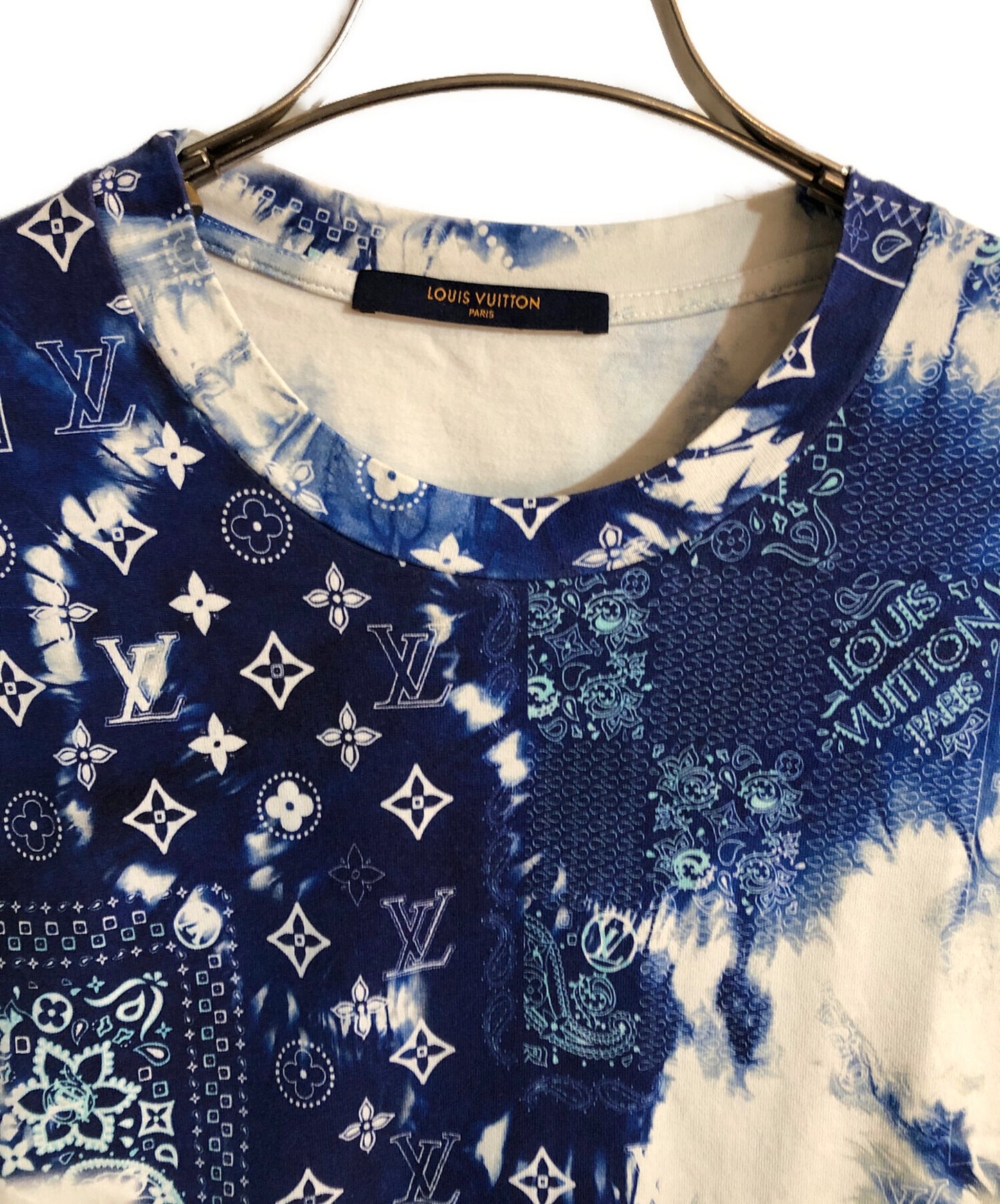 [Pre-owned] LOUIS VUITTON Monogram Bandana Print S/S TEE RM222M NPG HNY26W