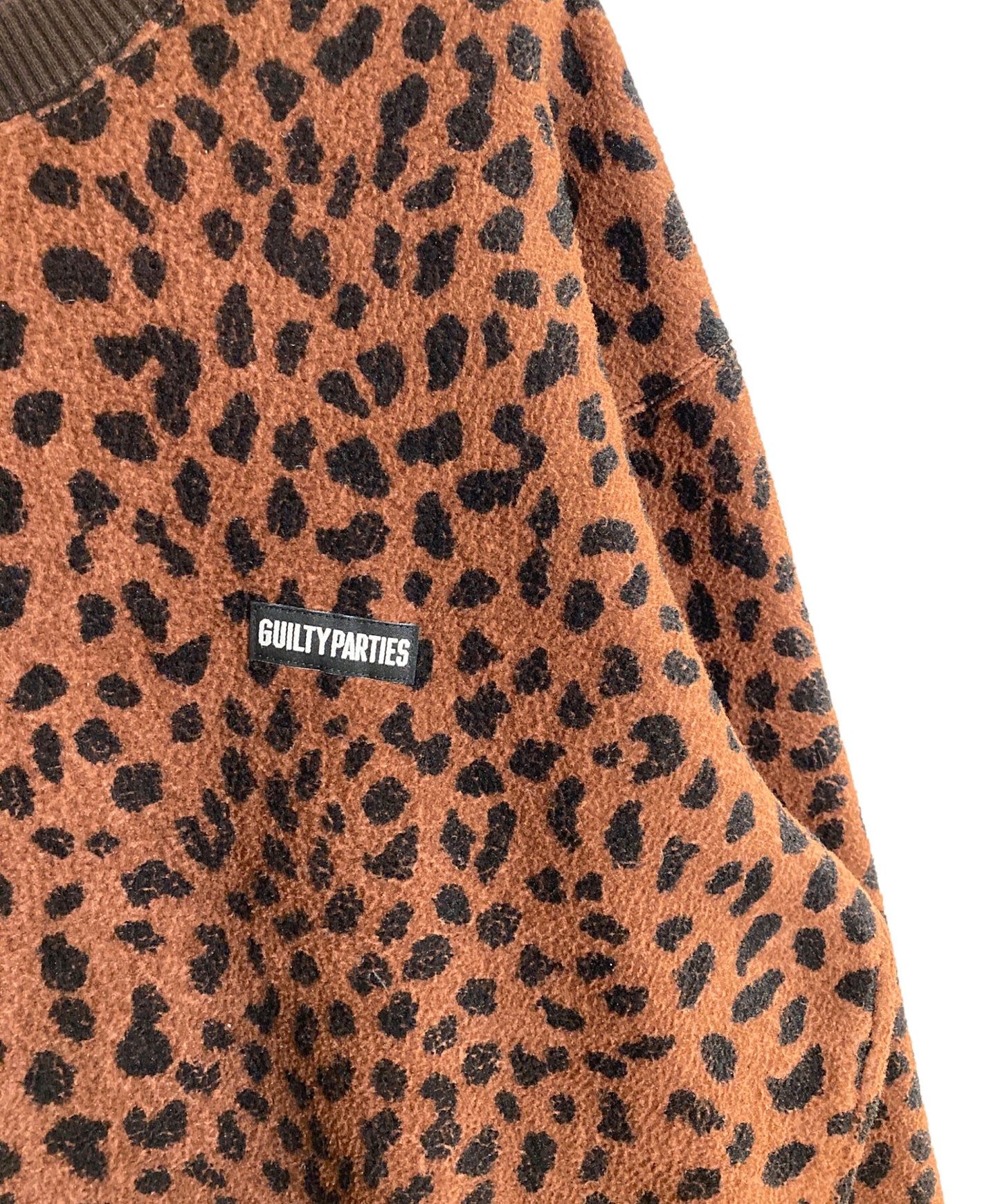 [Pre-owned] WACKO MARIA 20AW Leopard Boa Pullover Sweatshirt