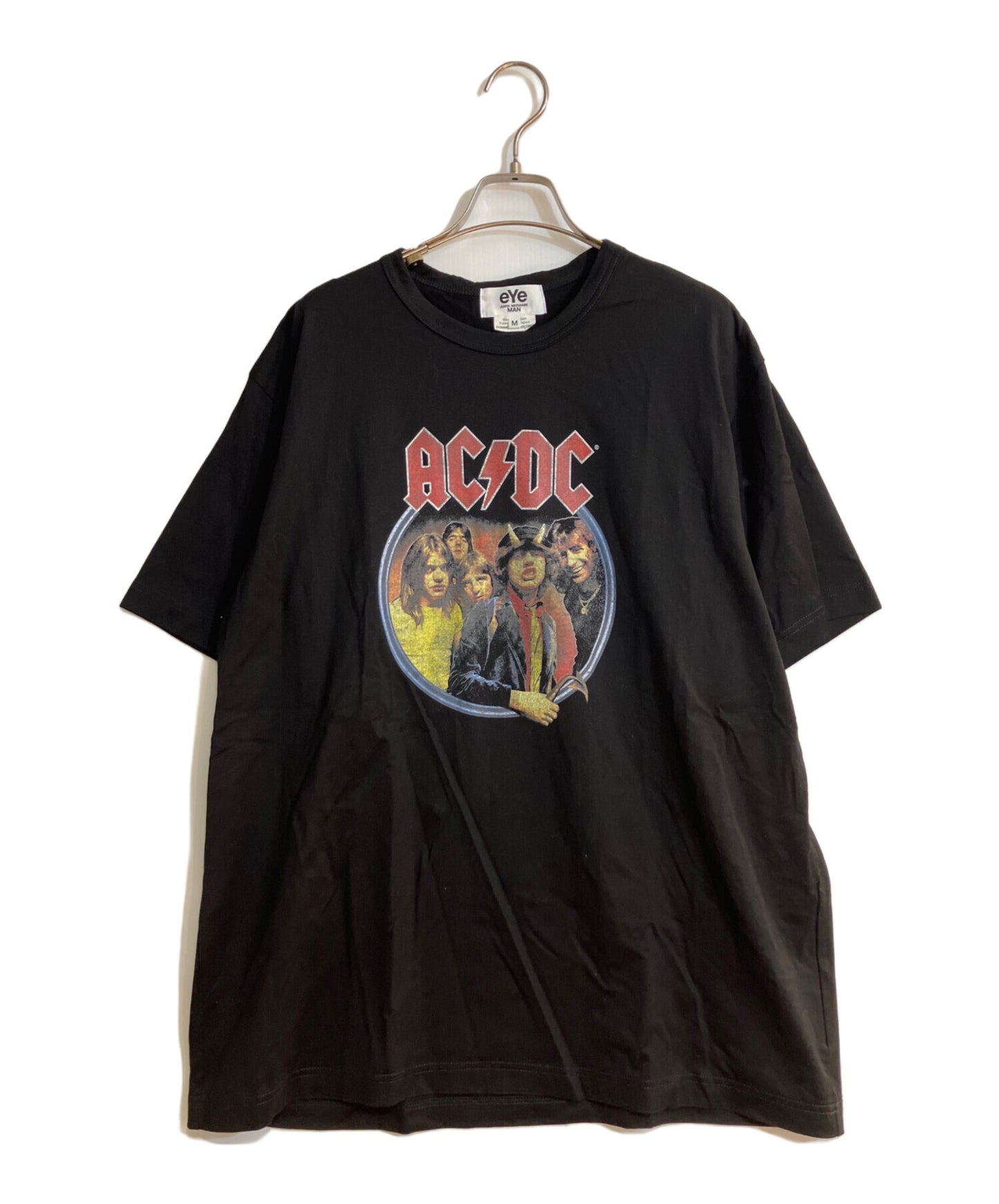 [Pre-owned] eYe COMME des GARCONS JUNYAWATANABE MAN High-Density Jersey, Printed AC/DC T-Shirt WO-T904