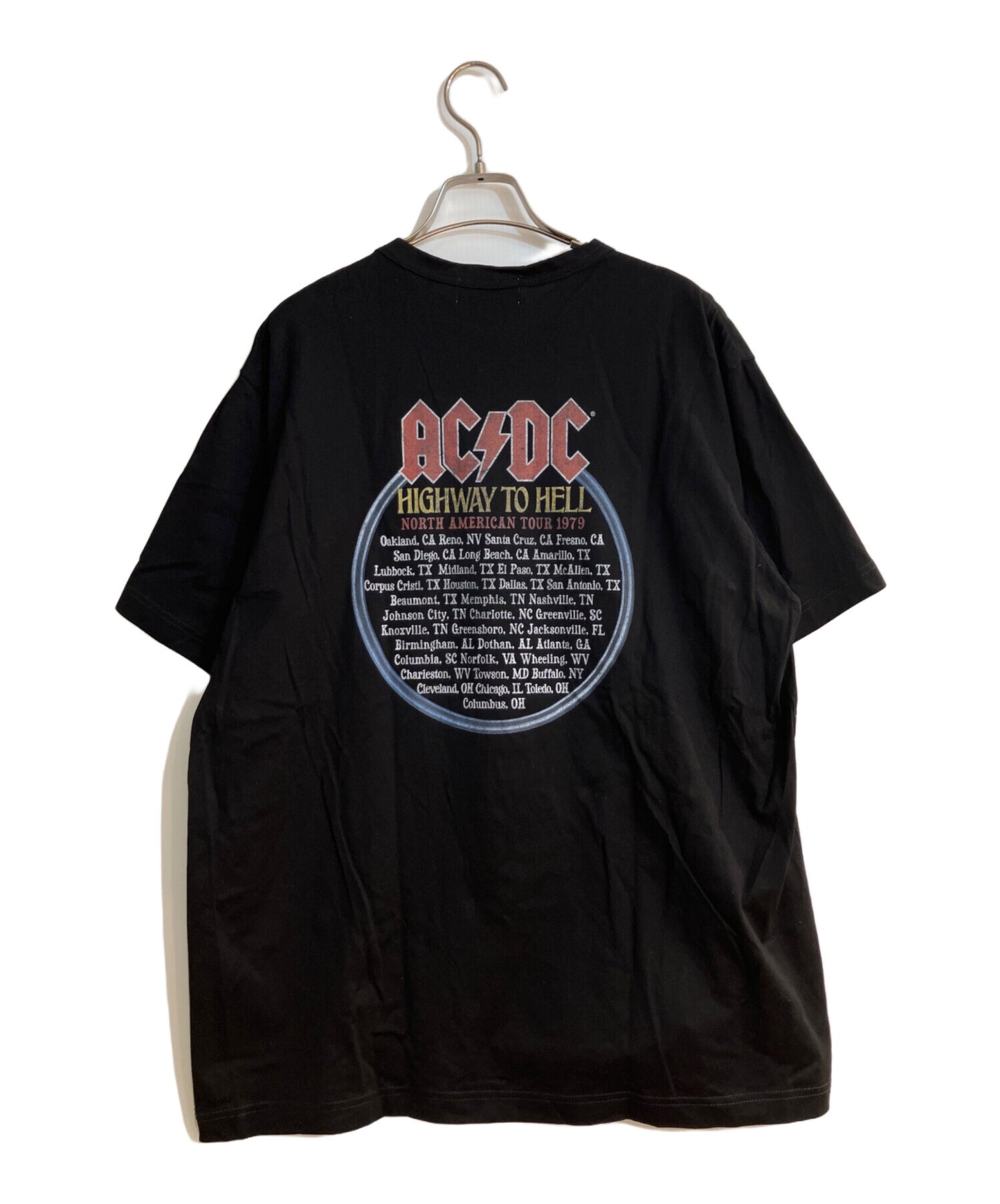 [Pre-owned] eYe COMME des GARCONS JUNYAWATANABE MAN High-Density Jersey, Printed AC/DC T-Shirt WO-T904