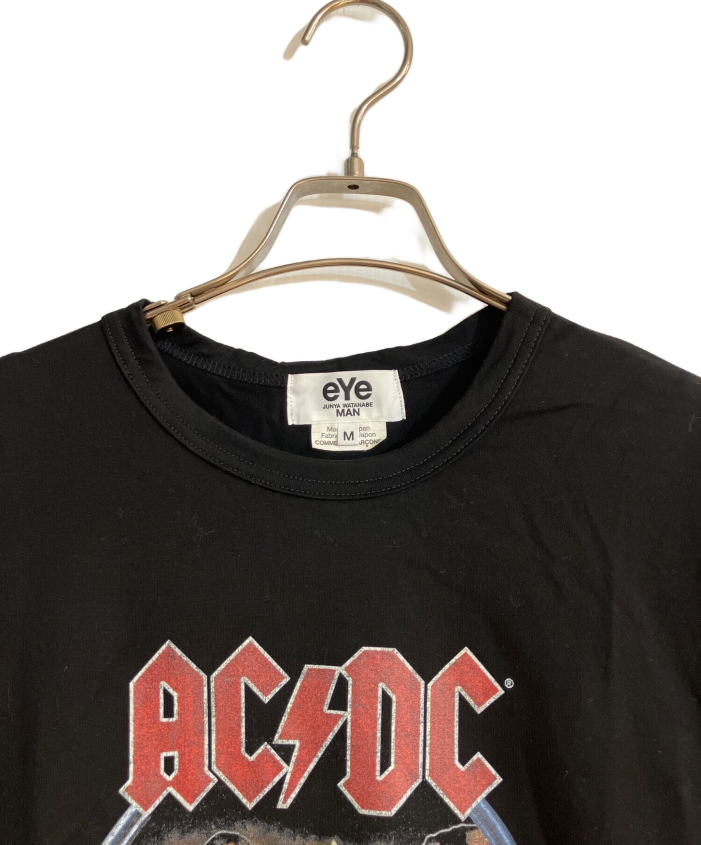 [Pre-owned] eYe COMME des GARCONS JUNYAWATANABE MAN High-Density Jersey, Printed AC/DC T-Shirt WO-T904
