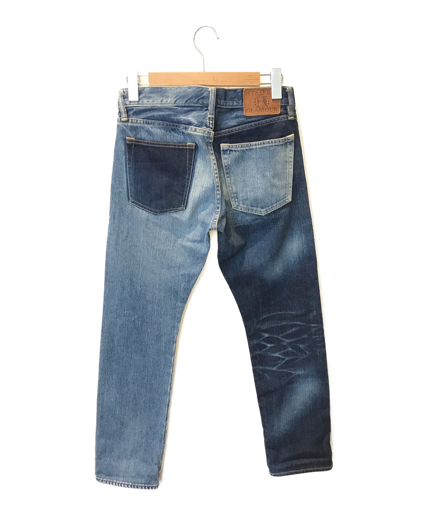 [Pre-owned] Hysteric Glamour HRLR Processed Denim Slim Straight 0241AP12