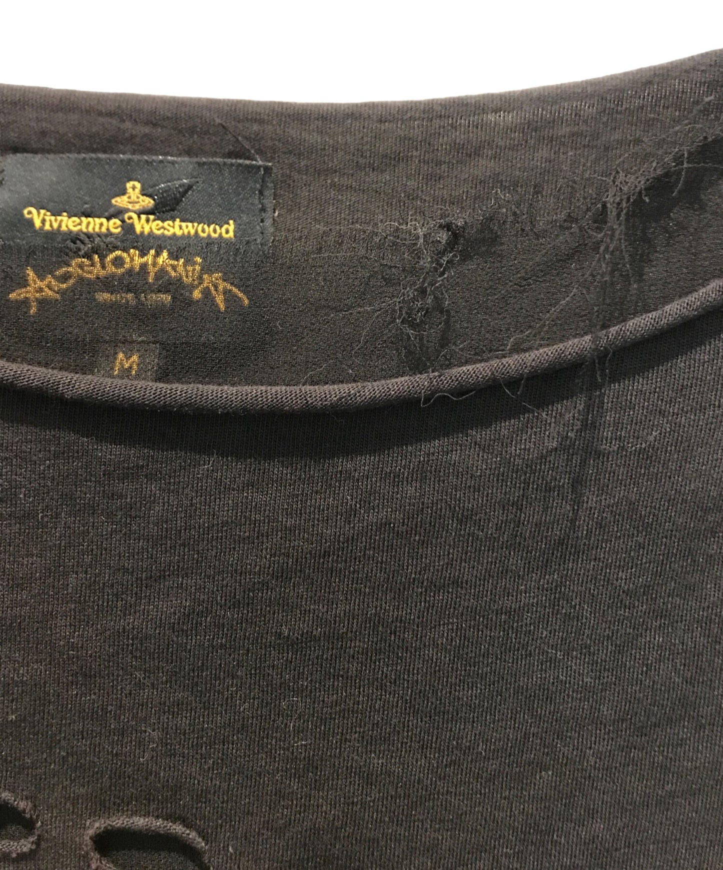 [Pre-owned] Vivienne Westwood ANGLOMANIA Modified Damaged T-Shirt 14-01-351022