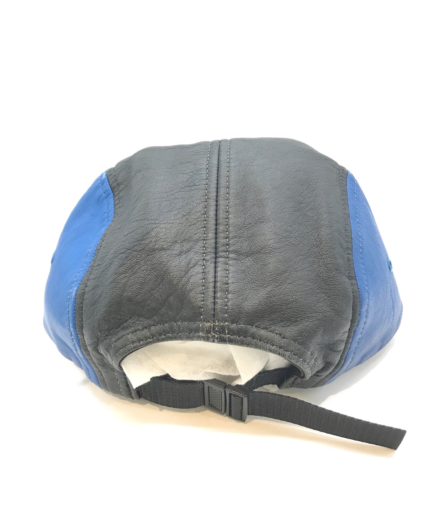 [Pre-owned] SUPREME Leather Suede 5 Panel Box LOgo Camp Jet Cap hat